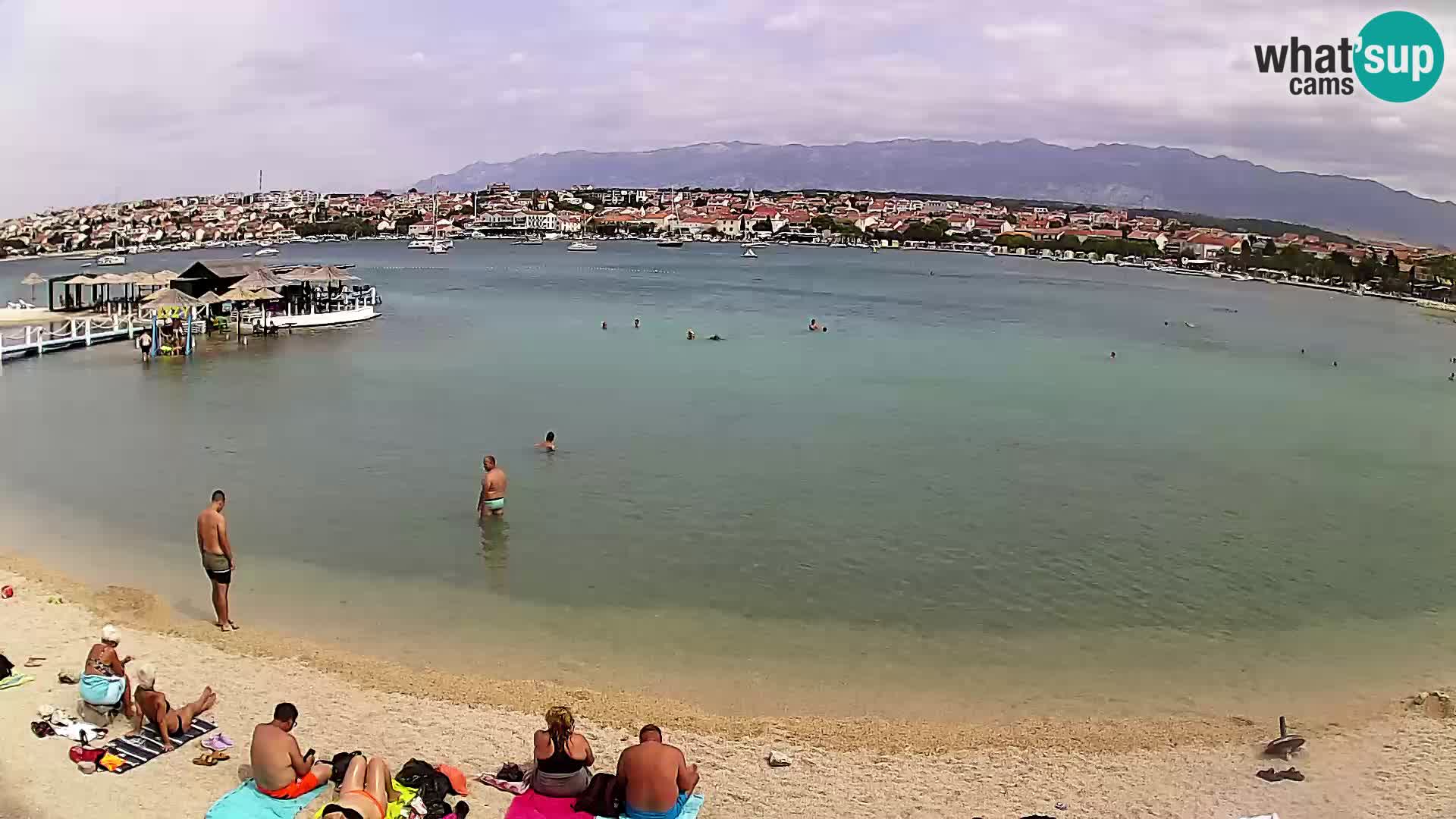 Novalja livecam – plage de la ville