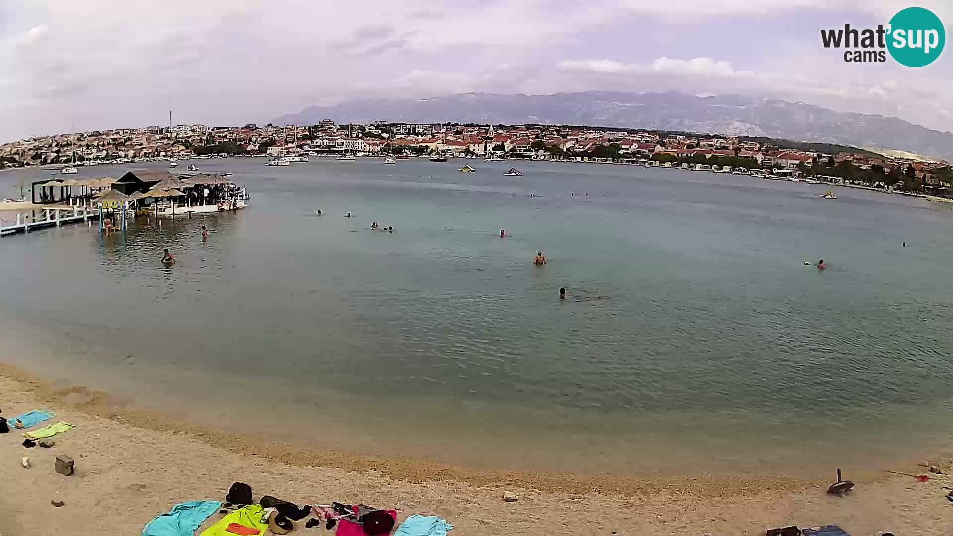 Live webcam Novalja – The Town beach