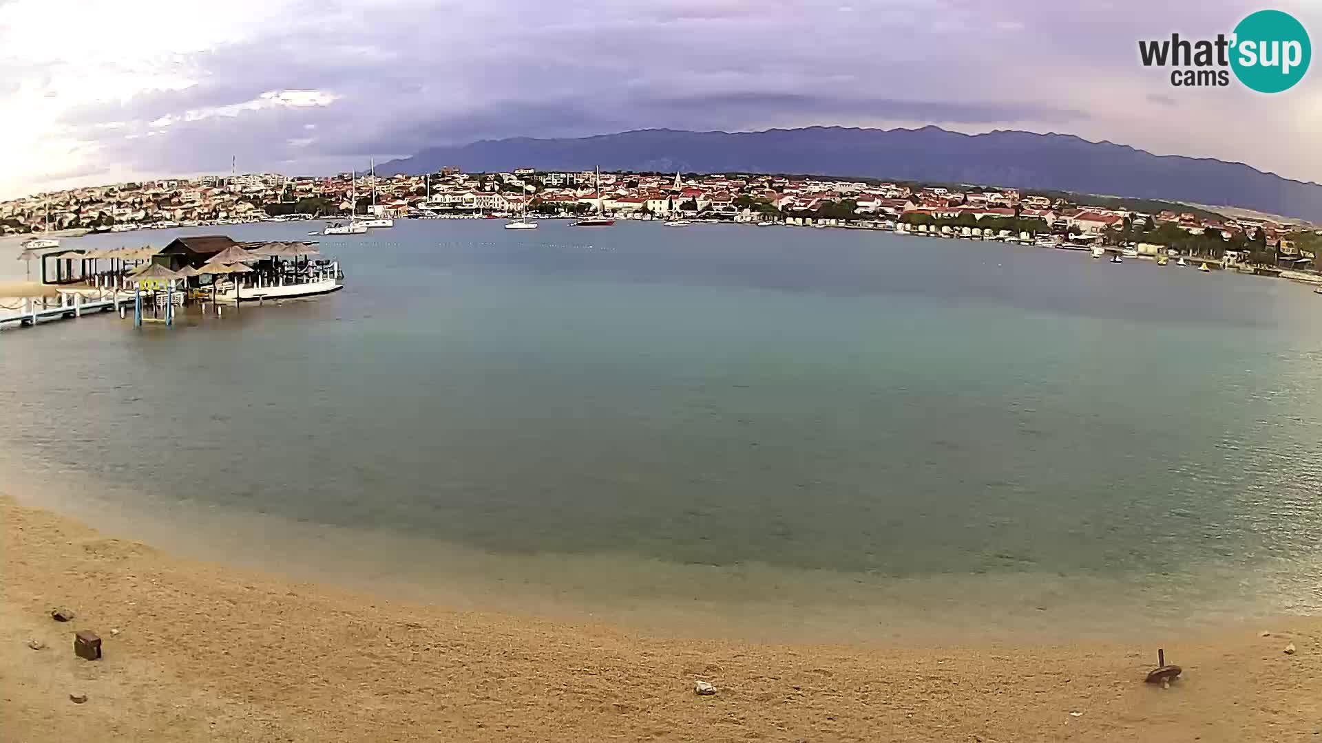 Novalja webcam – spiaggia cittadina
