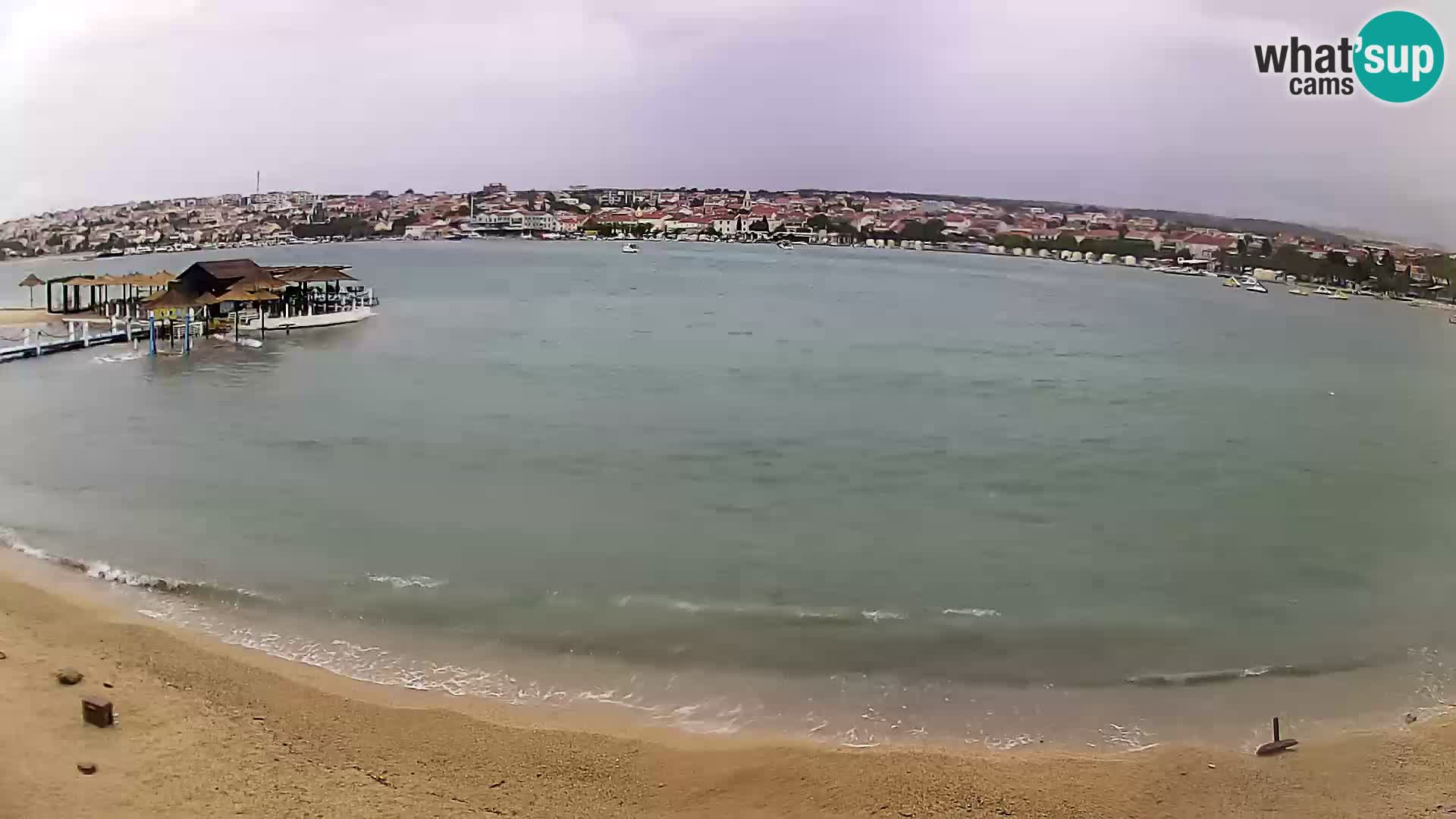 Live webcam Novalja – The Town beach
