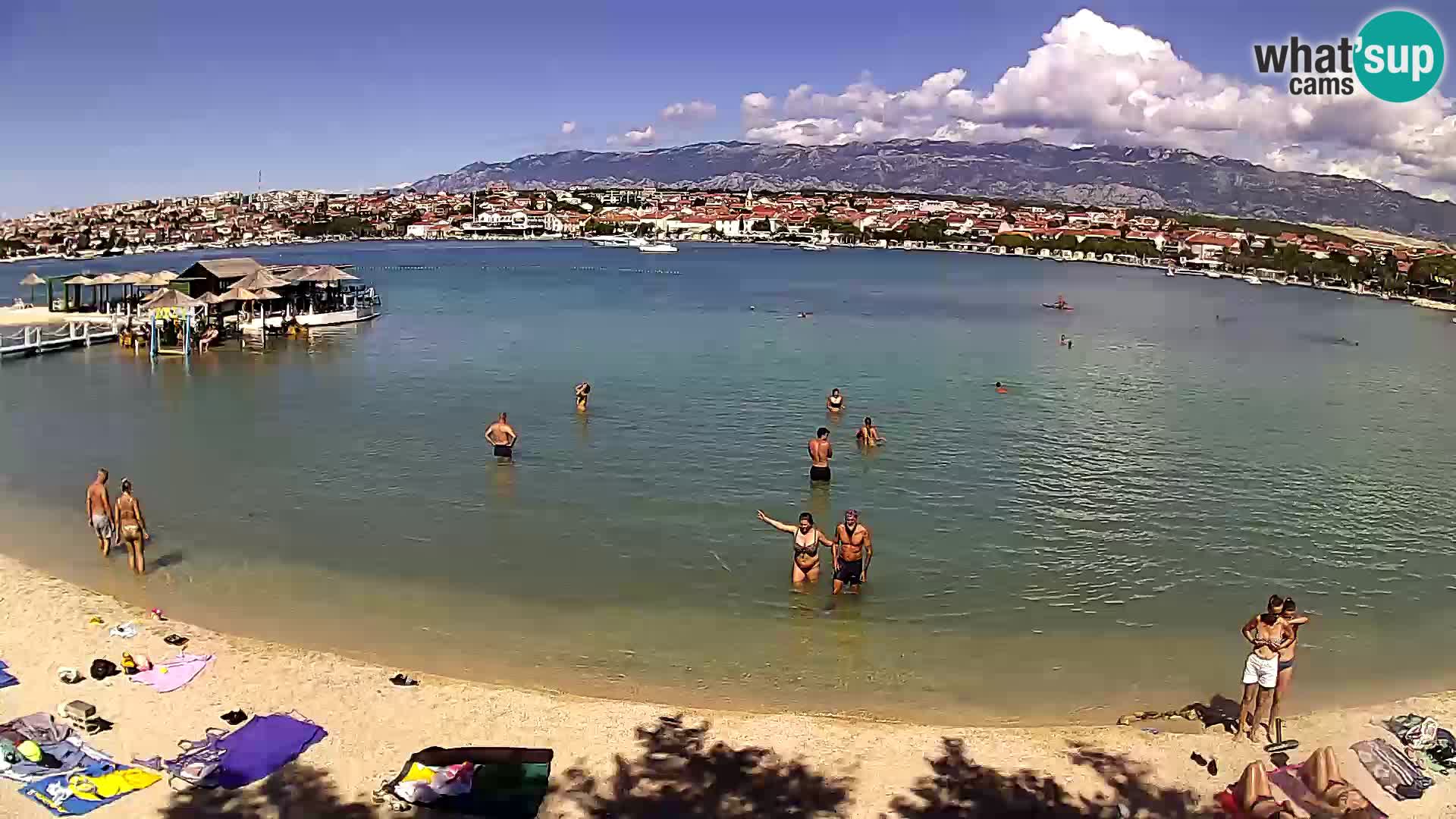 Novalja Kamera v živo – mestna plaža