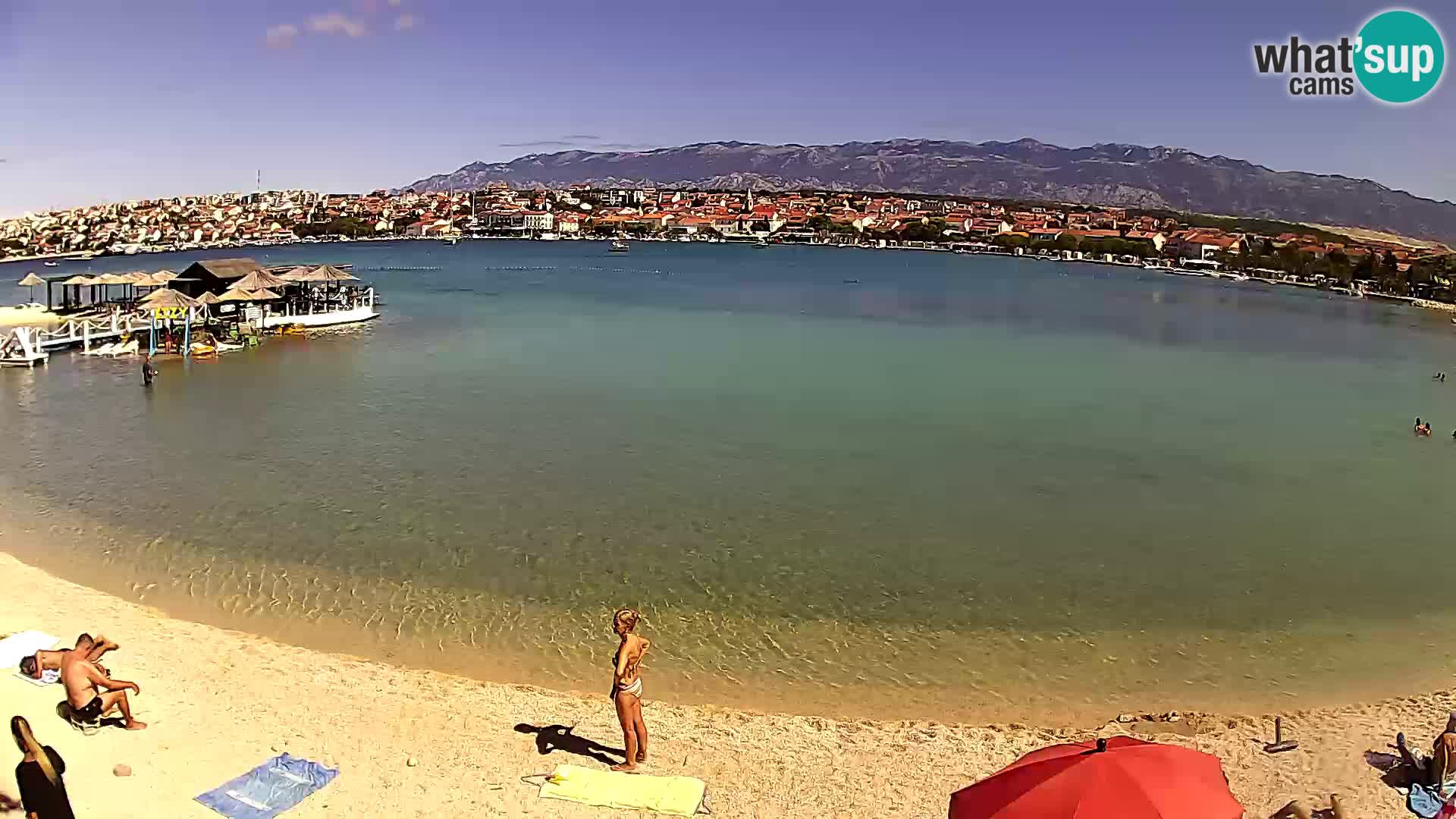 Live webcam Novalja – The Town beach