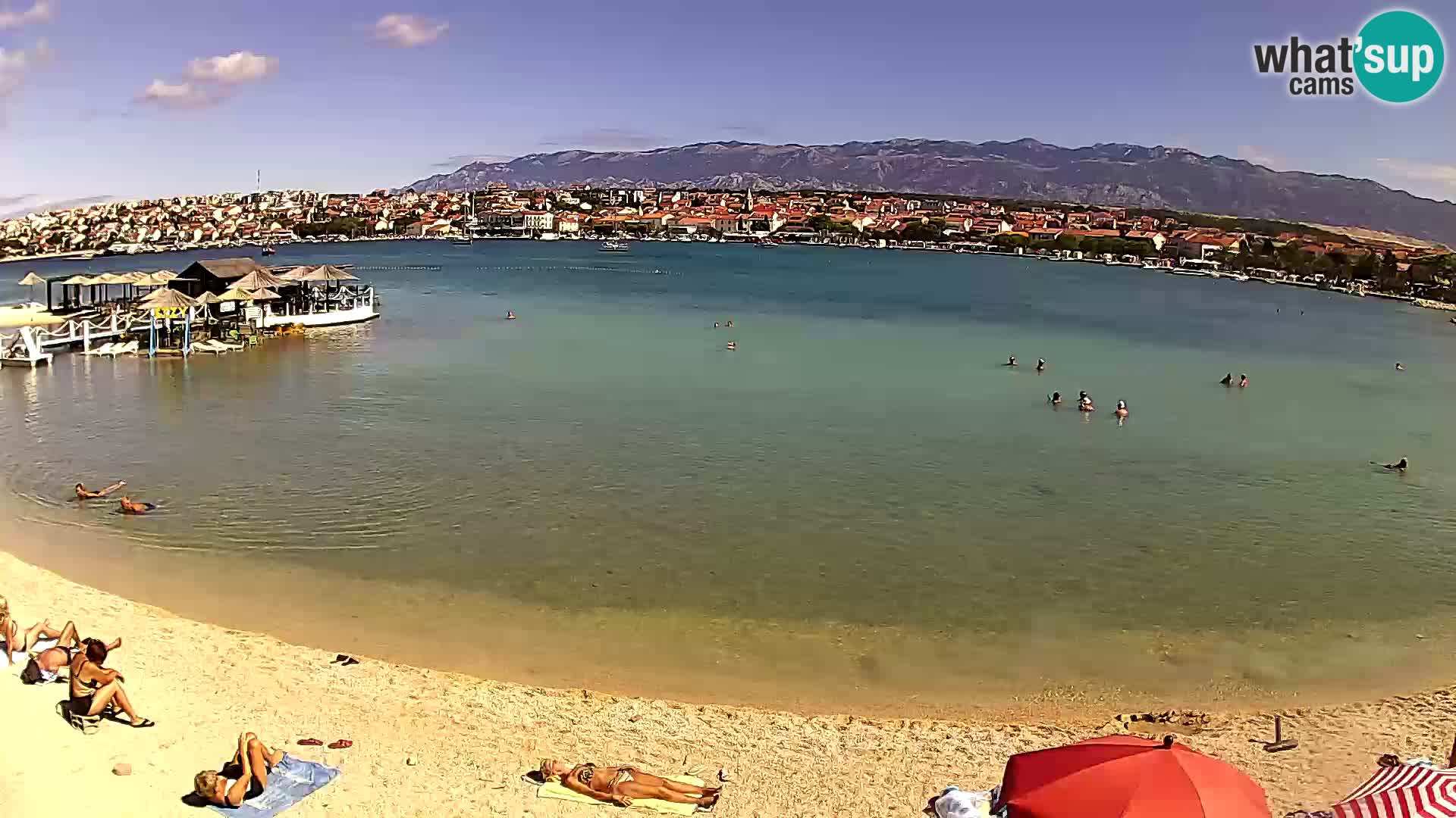 Novalja webcam – spiaggia cittadina