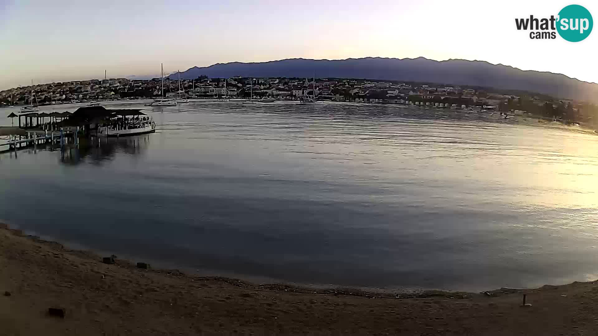 Novalja webcam – spiaggia cittadina