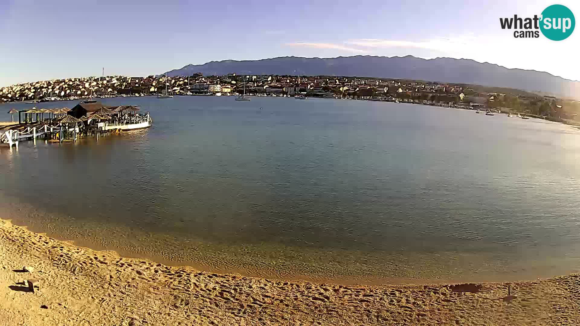Novalja livecam – plage de la ville