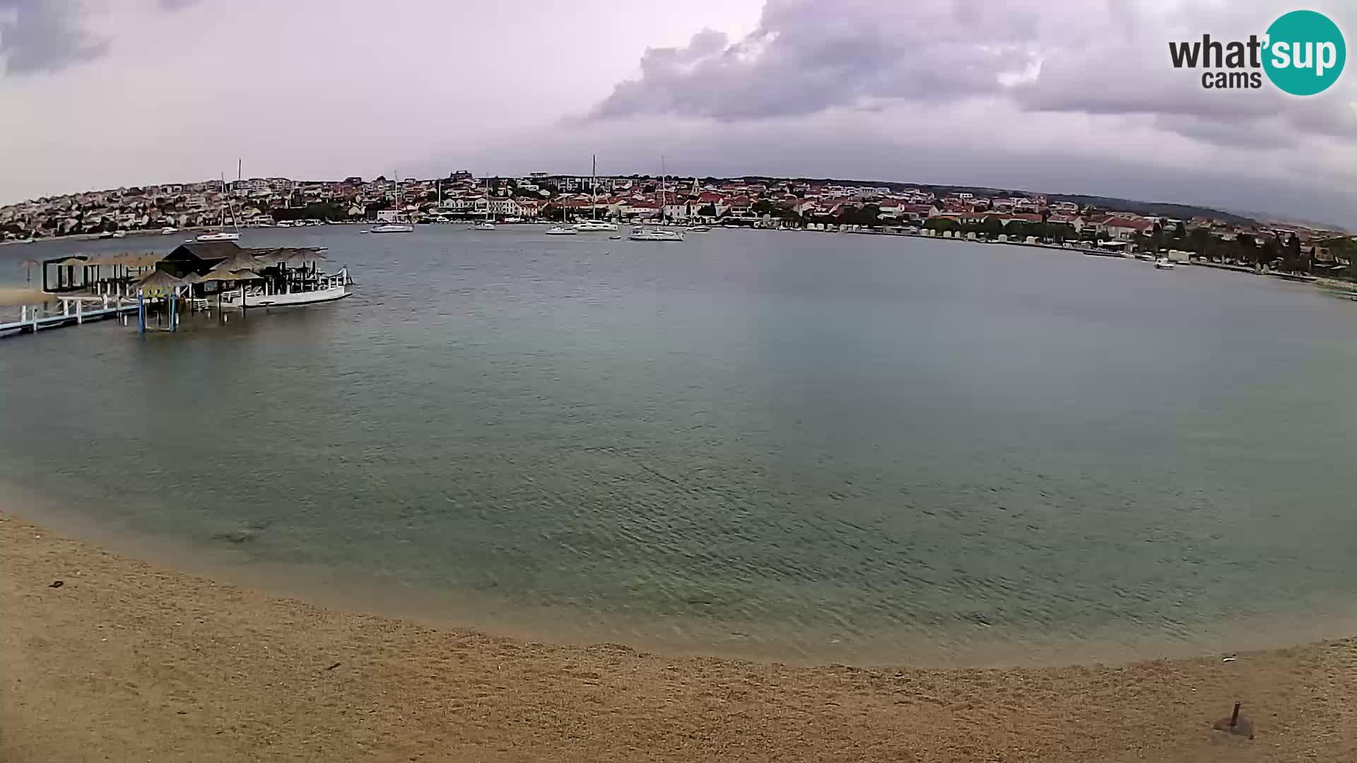Live webcam Novalja – The Town beach
