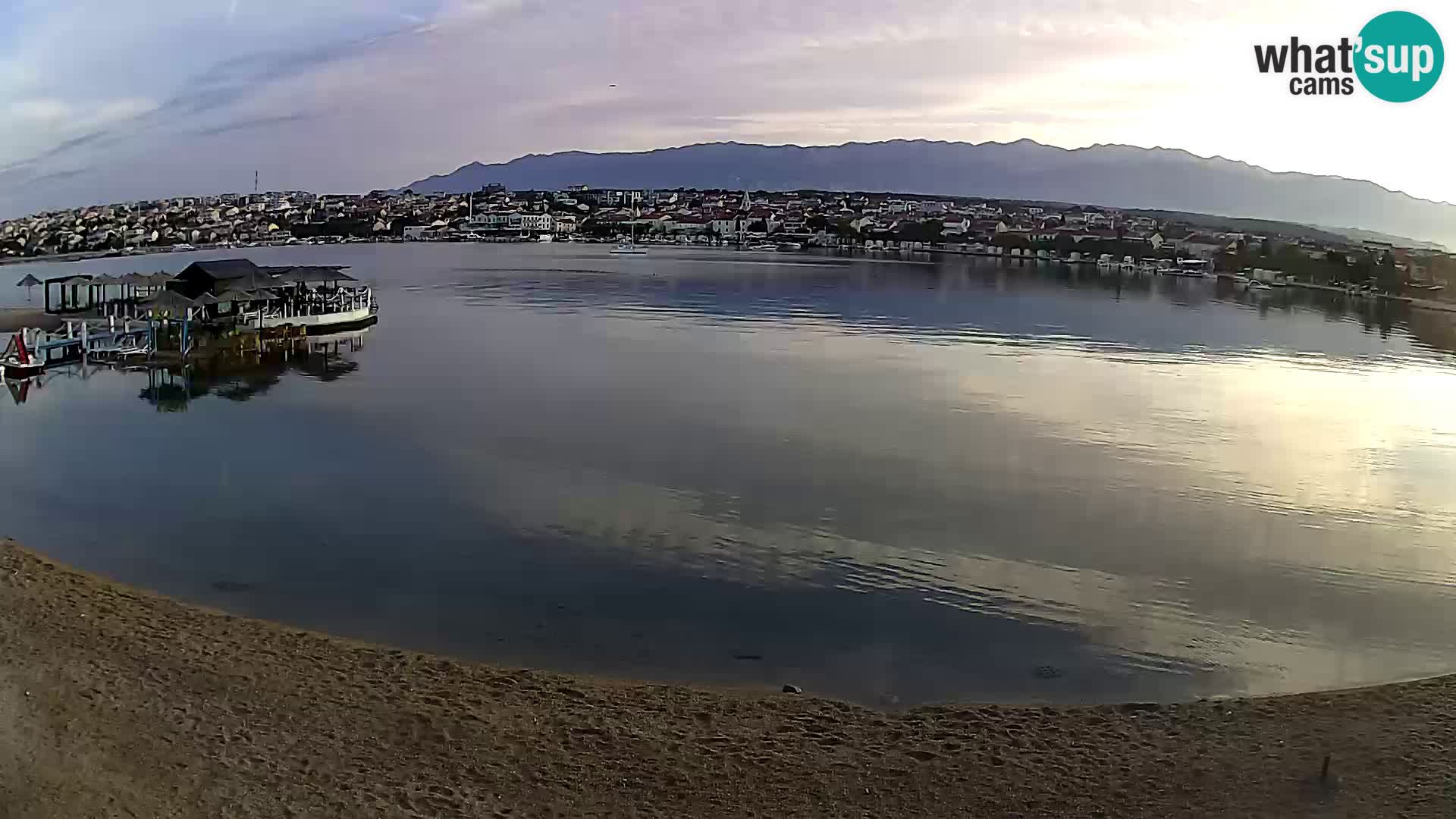 Live webcam Novalja – The Town beach