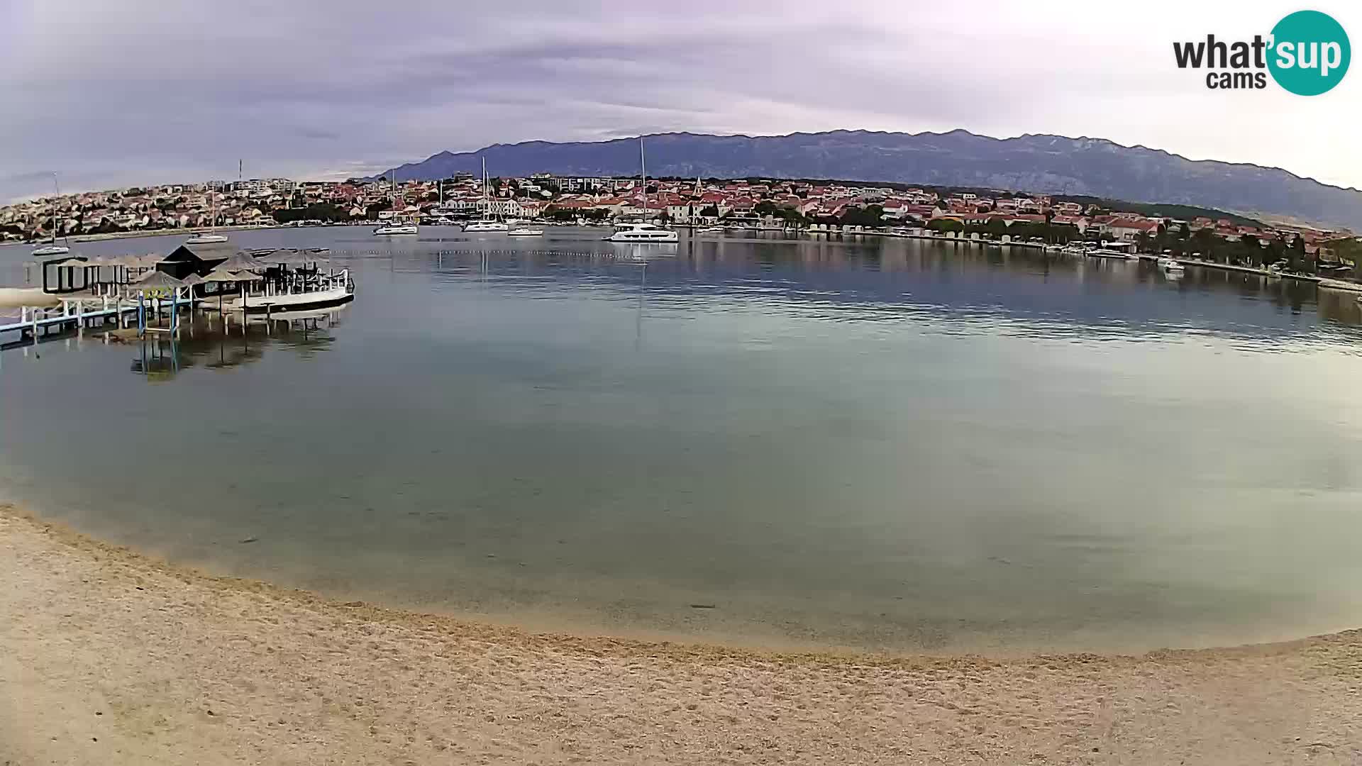 Novalja Kamera v živo – mestna plaža