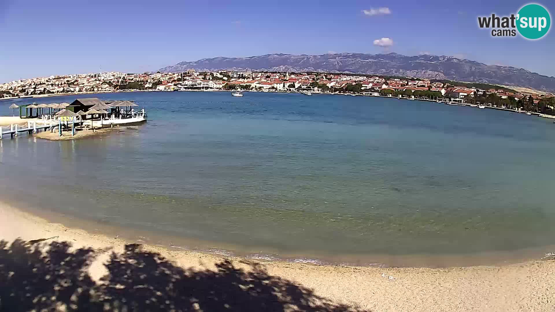 Live webcam Novalja – The Town beach