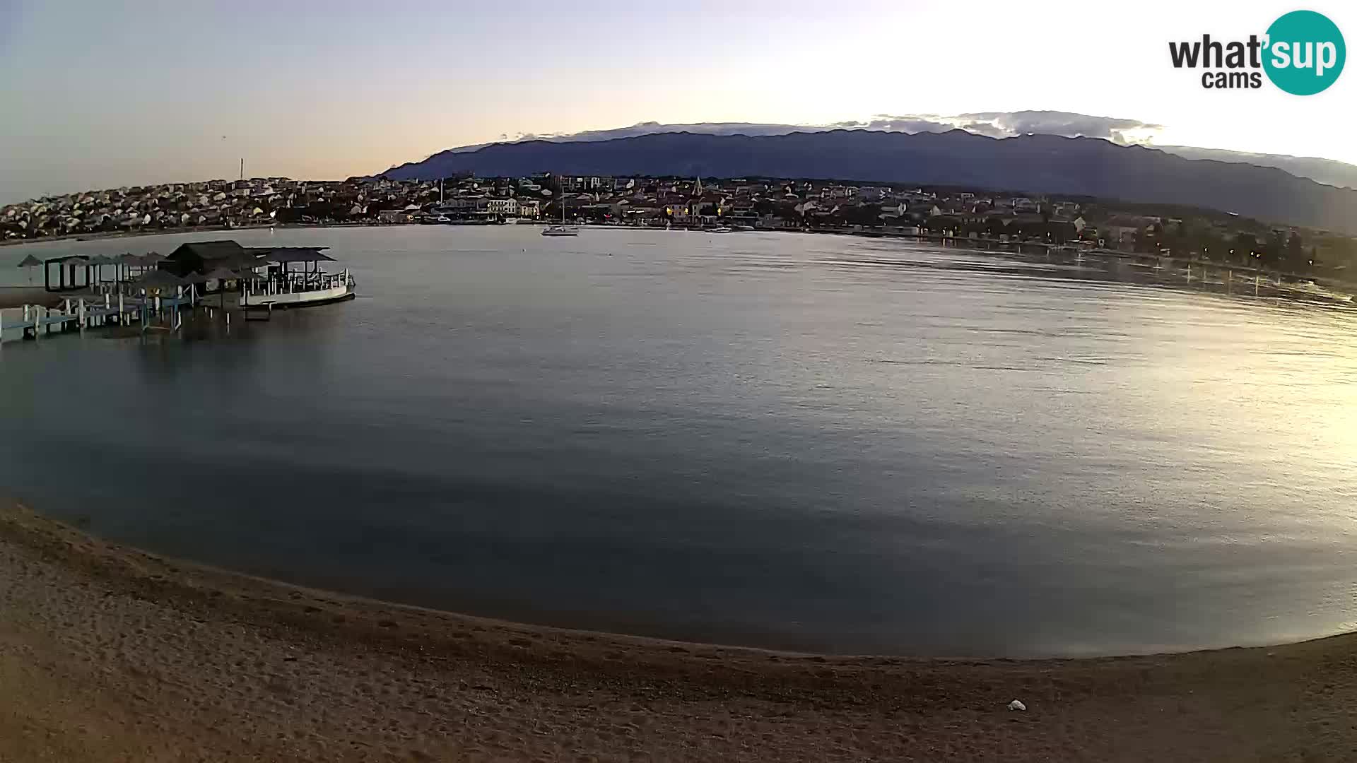 Novalja Kamera v živo – mestna plaža