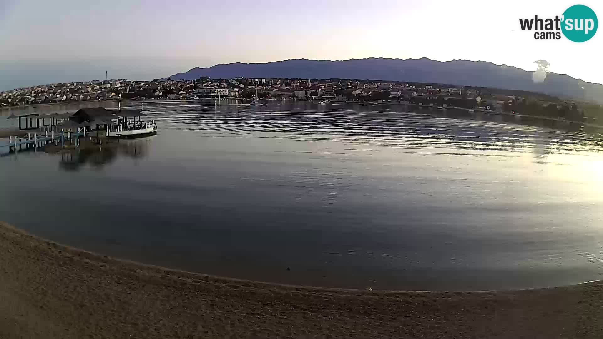 Live webcam Novalja – The Town beach