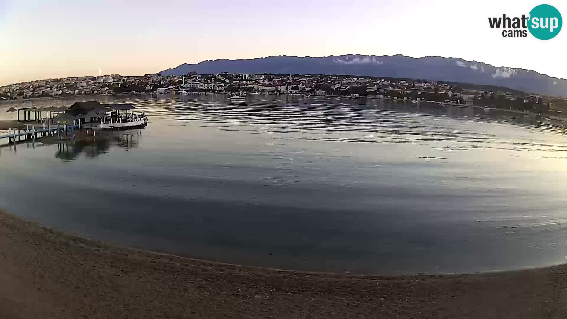 Novalja livecam – plage de la ville