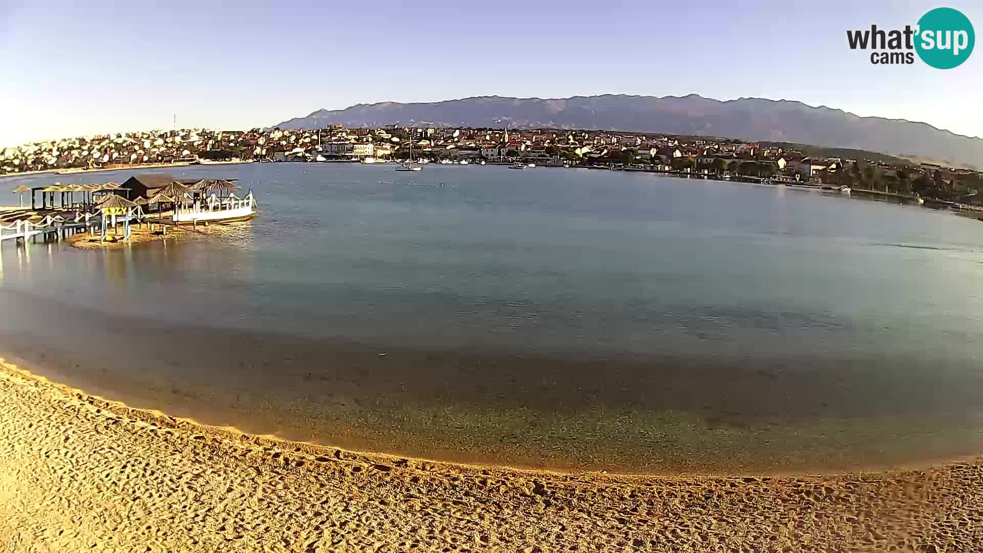 Novalja Kamera v živo – mestna plaža
