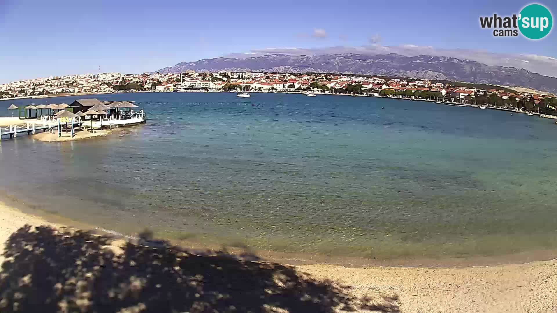 Novalja livecam – plage de la ville