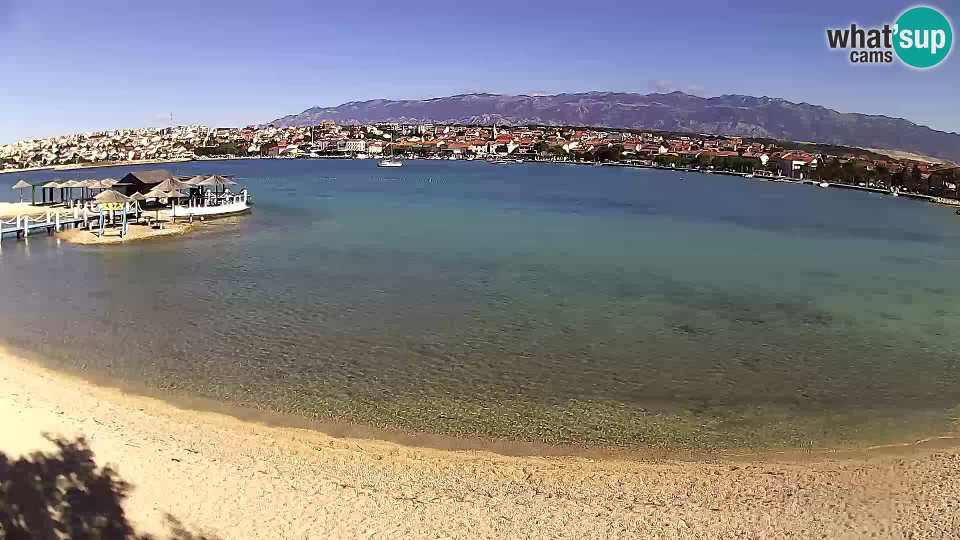 Novalja livecam – plage de la ville