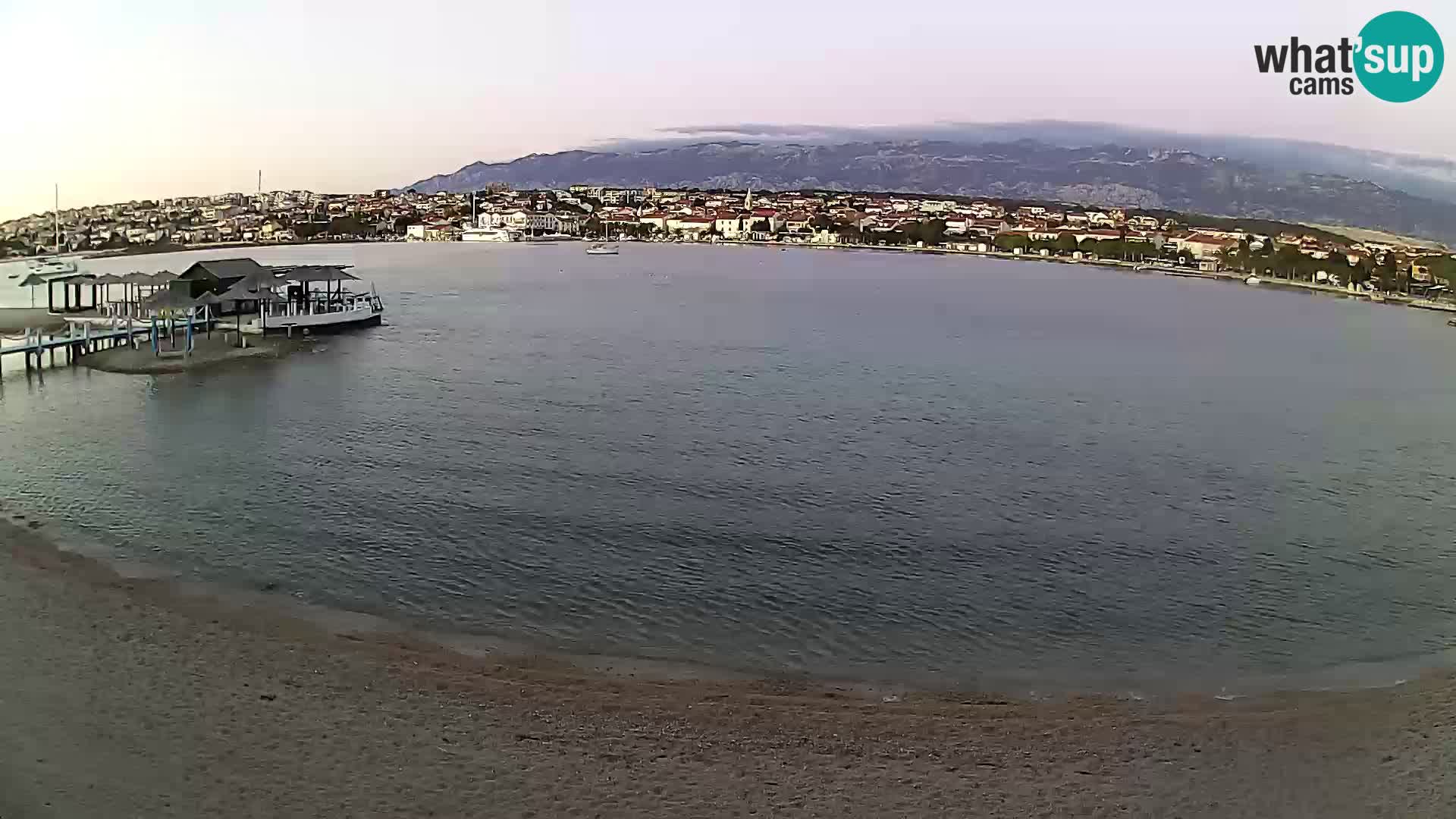 Novalja livecam – plage de la ville