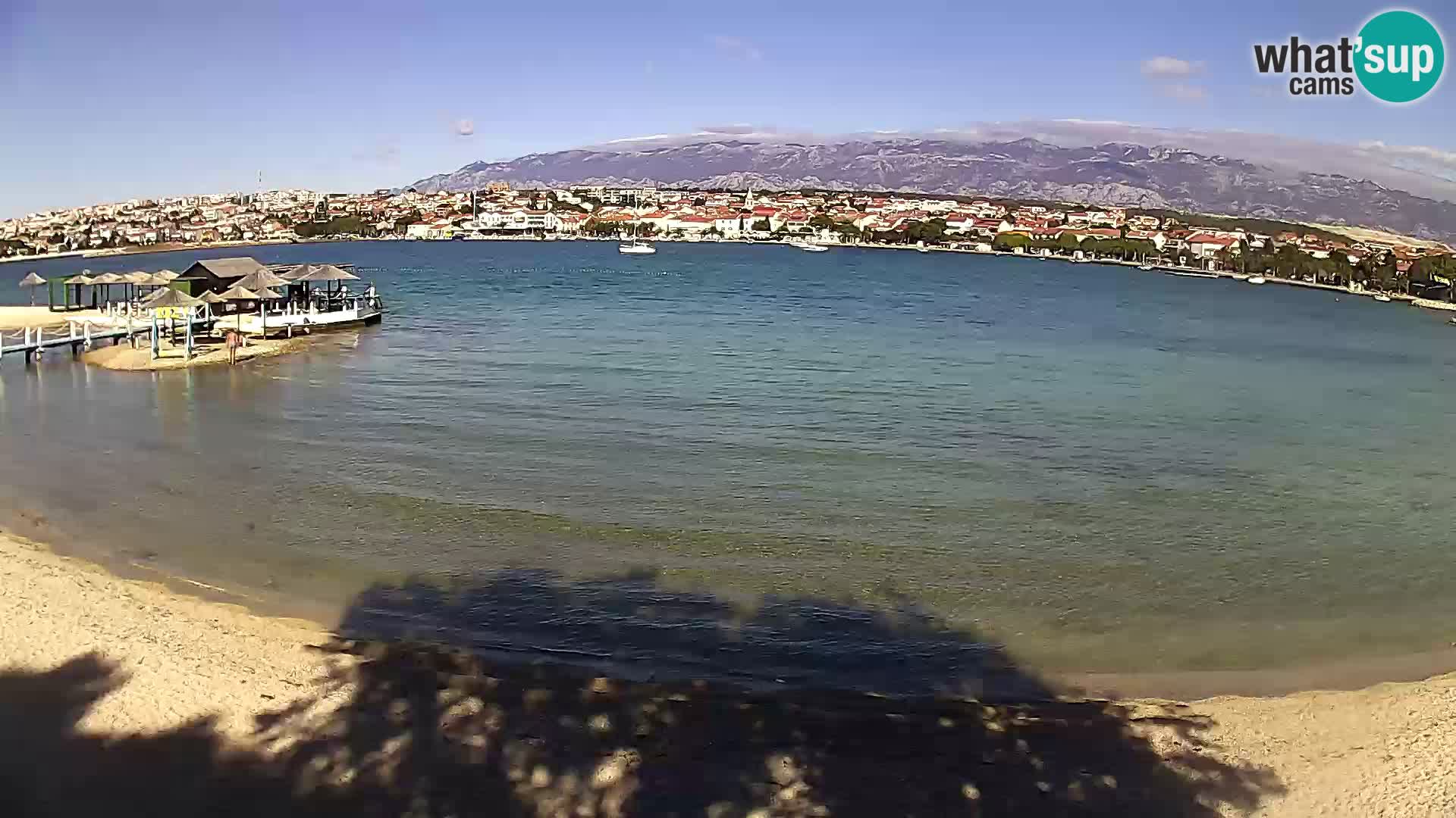 Novalja webcam – spiaggia cittadina