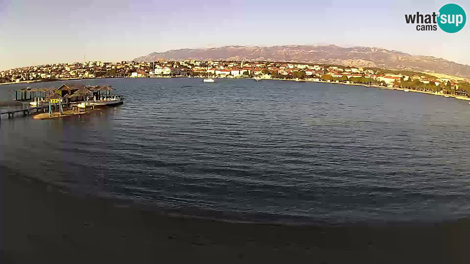 Novalja webcam – spiaggia cittadina
