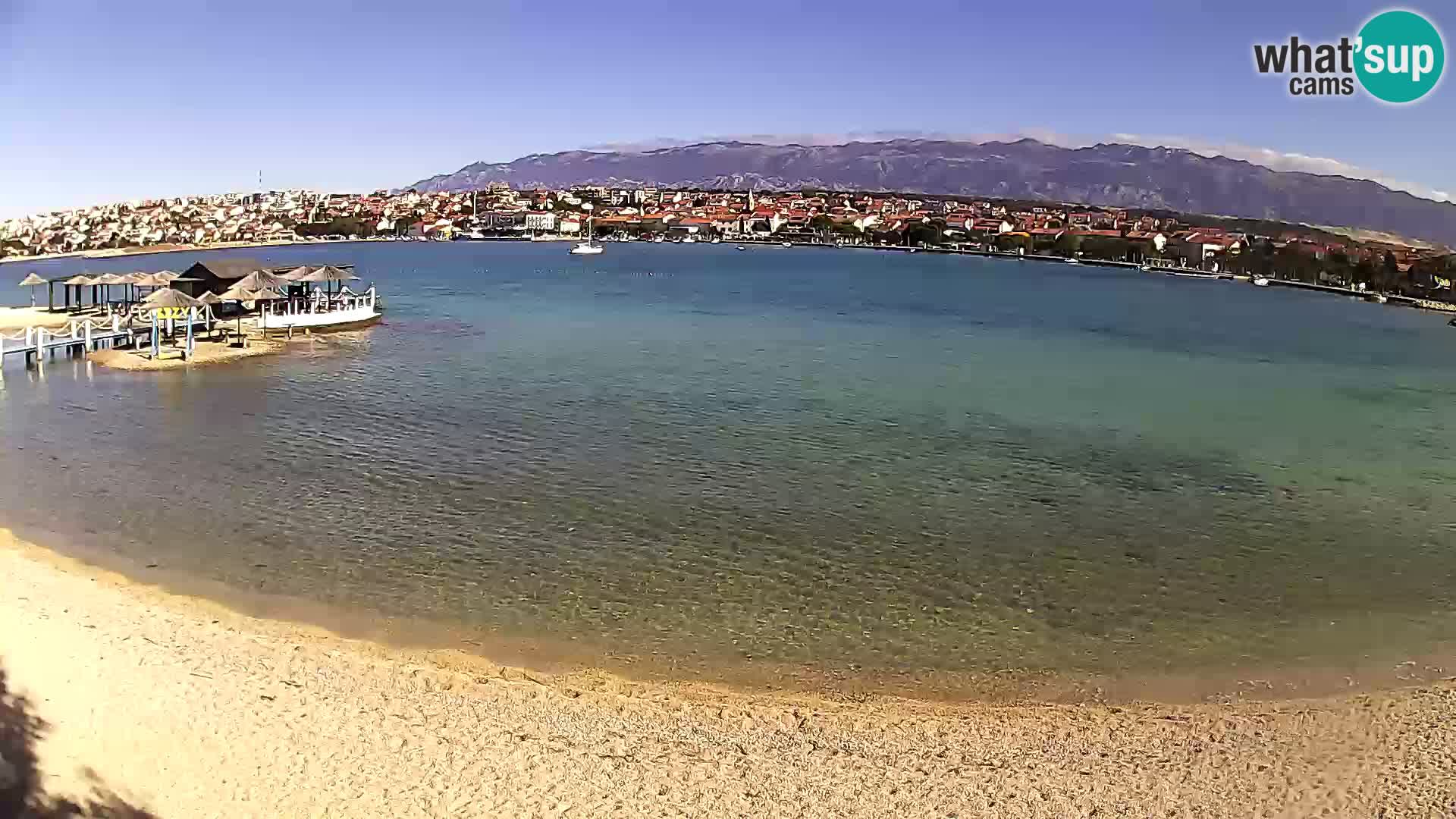 Live webcam Novalja – The Town beach