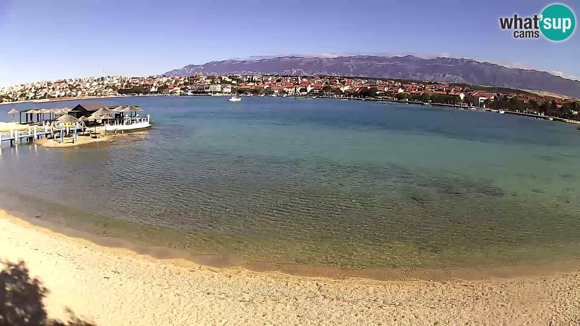 Novalja webcam – spiaggia cittadina
