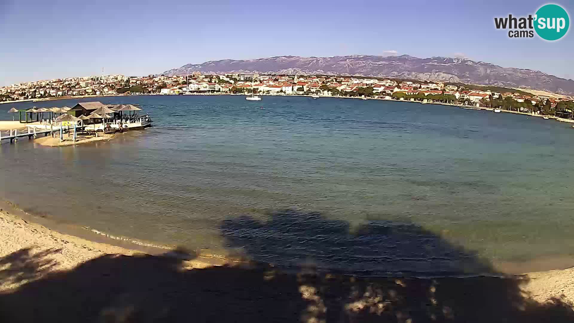 Live webcam Novalja – The Town beach