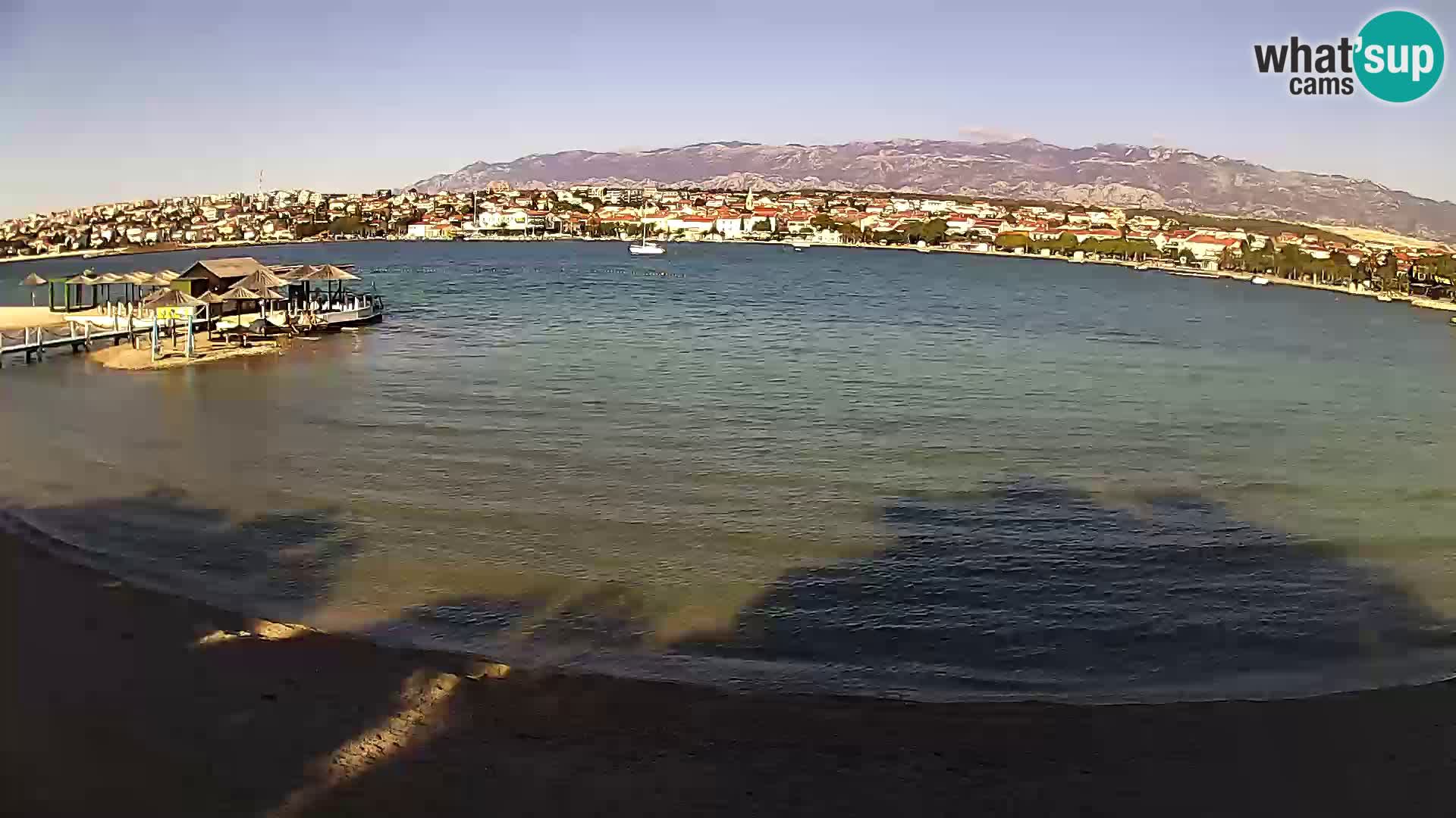 Novalja webcam – spiaggia cittadina