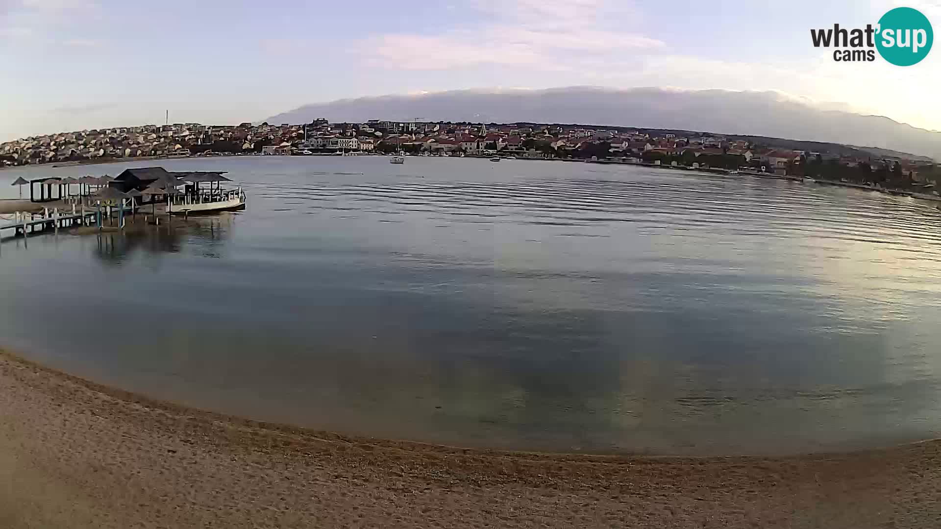 Novalja livecam – plage de la ville