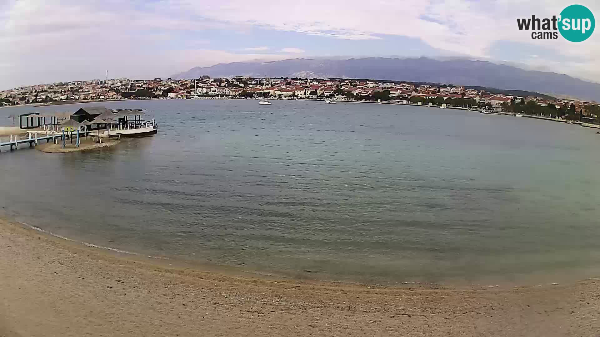 Novalja livecam – plage de la ville