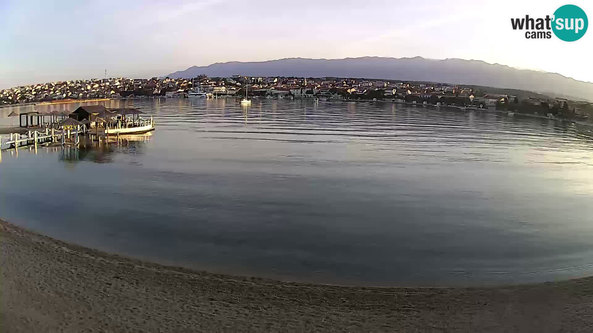 Novalja webcam – spiaggia cittadina