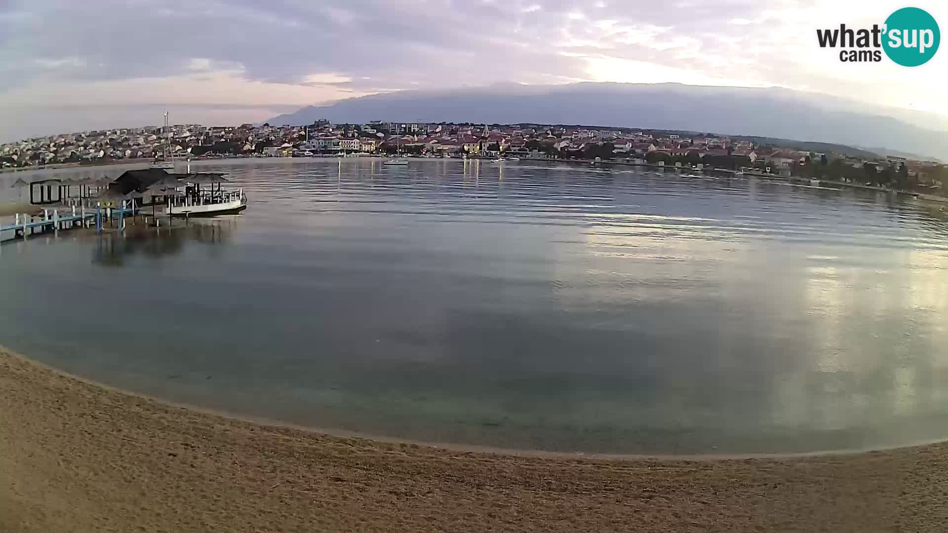 Novalja webcam – spiaggia cittadina