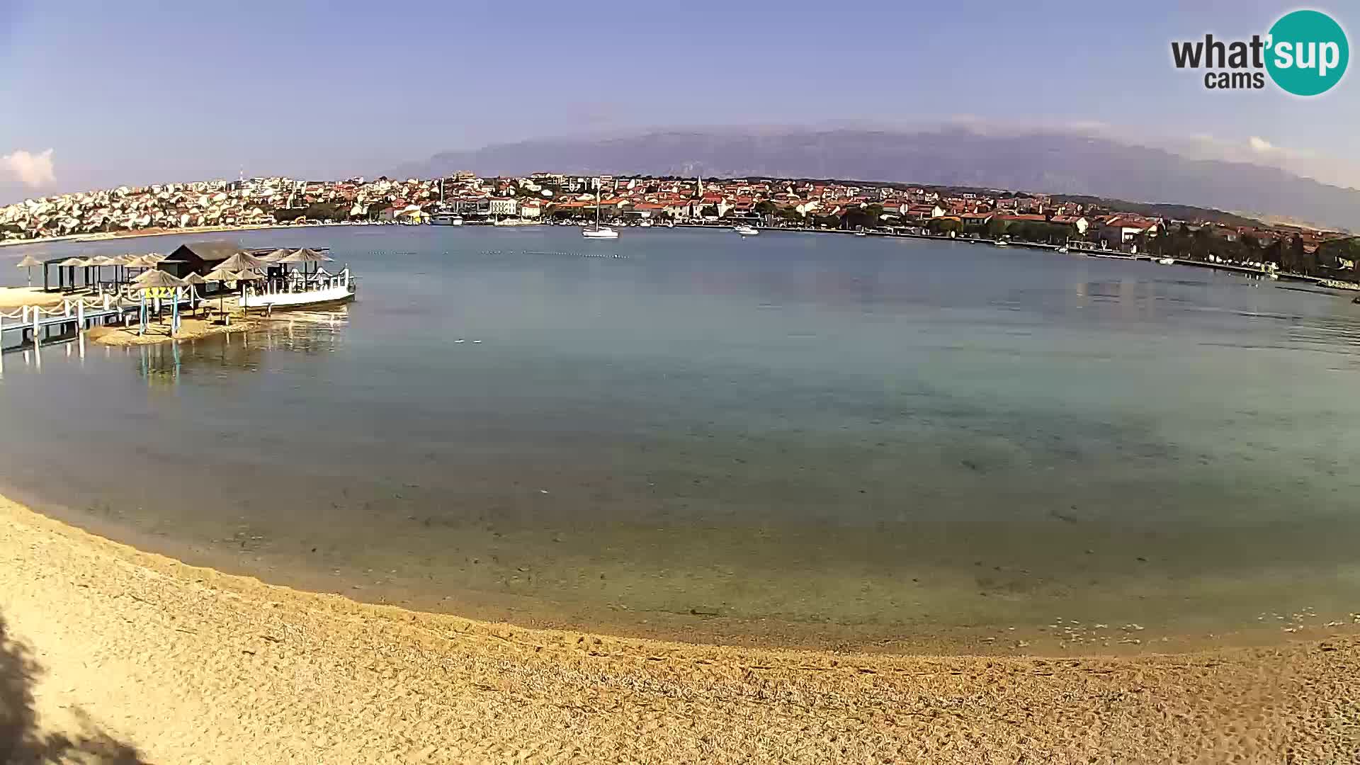 Novalja Kamera v živo – mestna plaža
