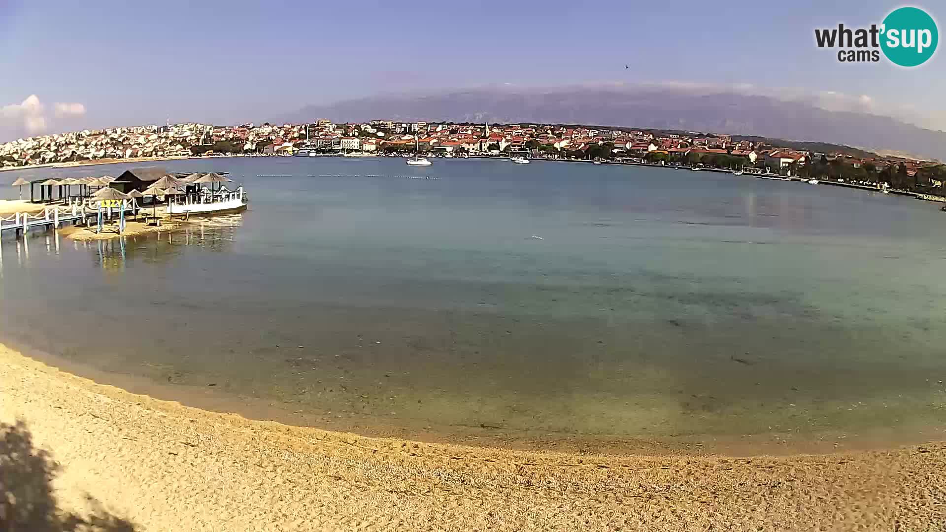 Novalja en vivo – playa de la ciudad
