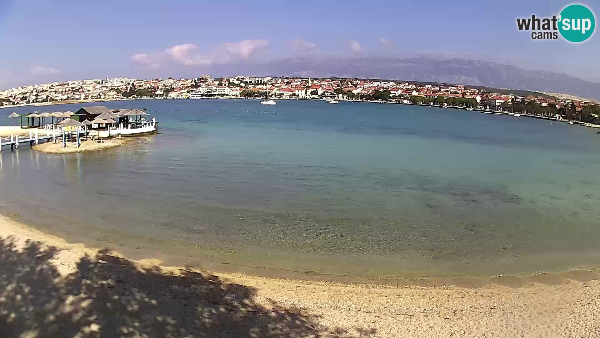 Live webcam Novalja – The Town beach