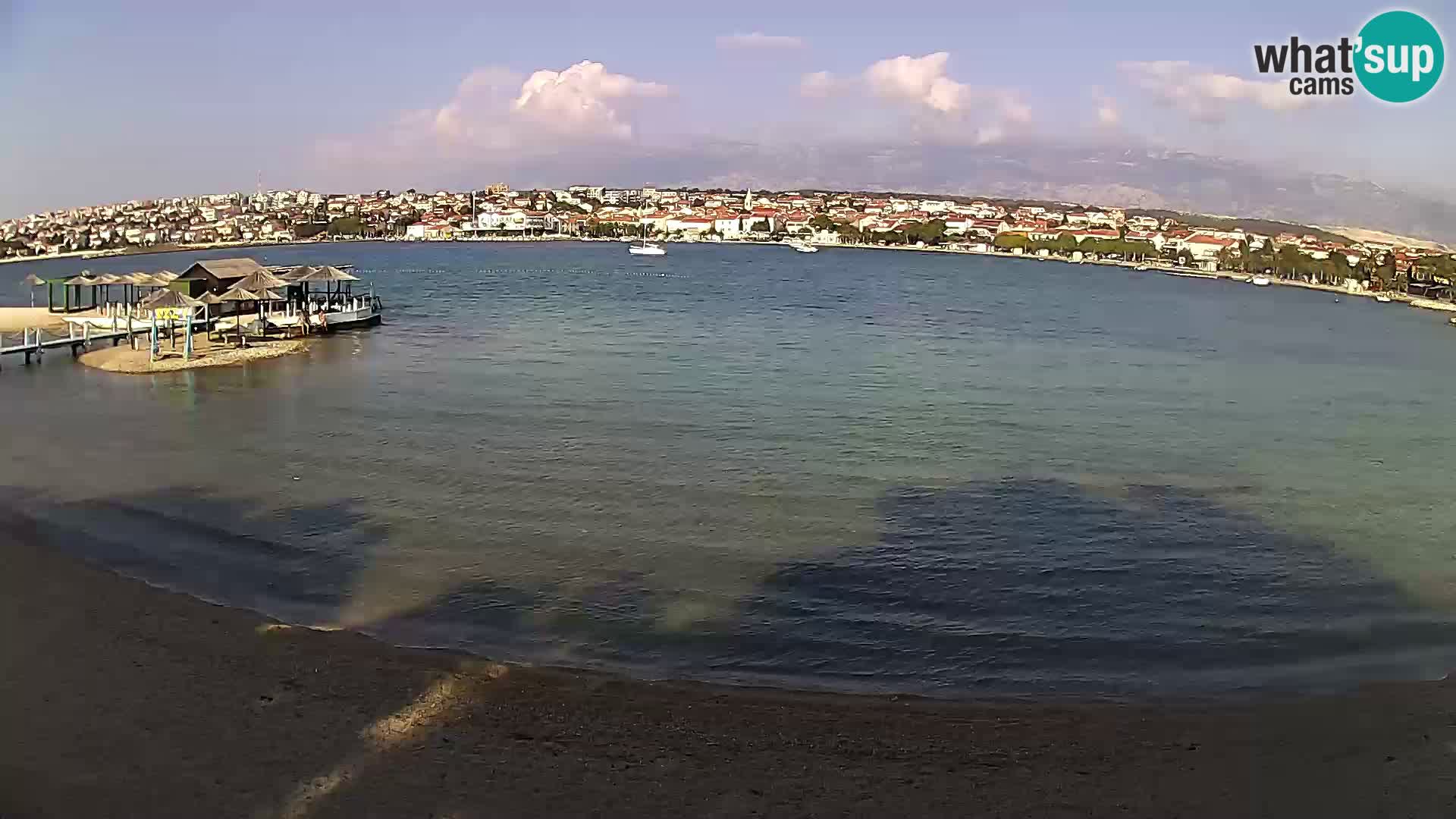 Novalja livecam – plage de la ville