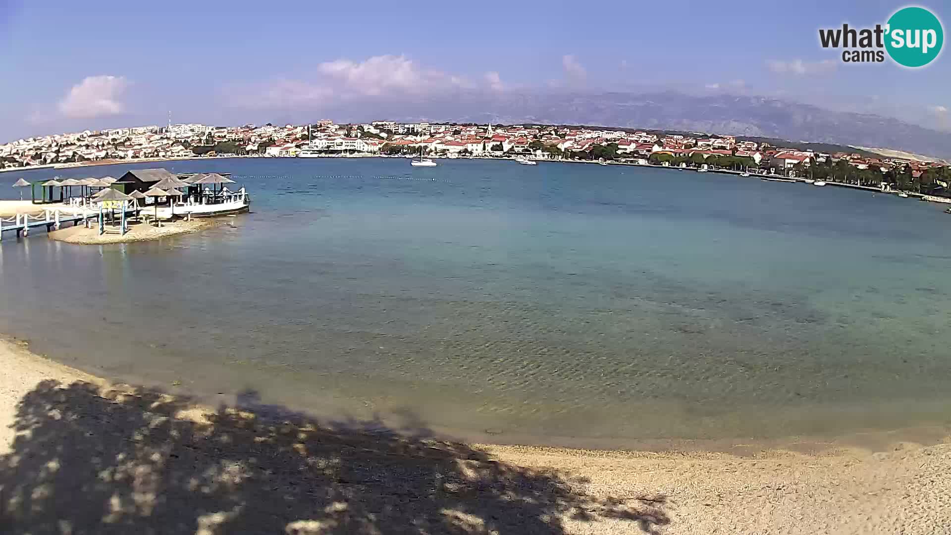 Novalja en vivo – playa de la ciudad