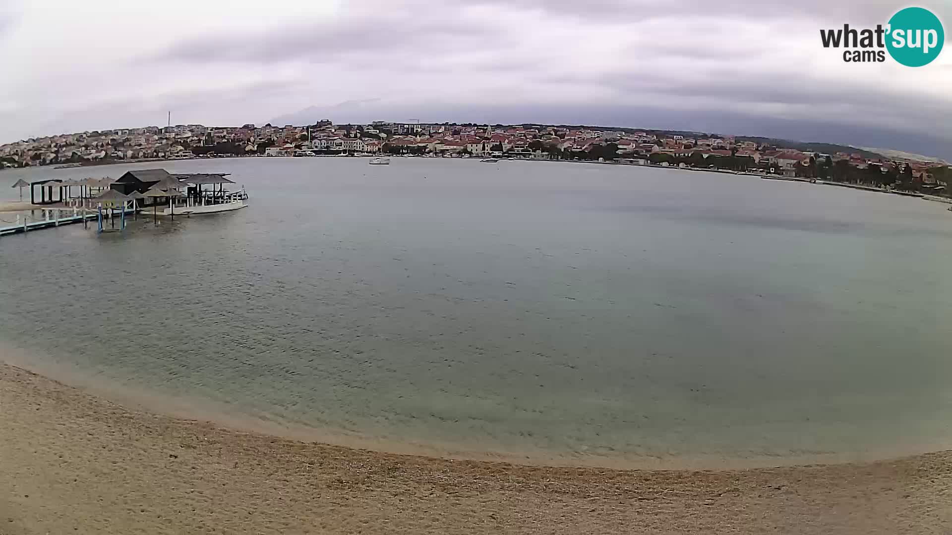 Live webcam Novalja – The Town beach