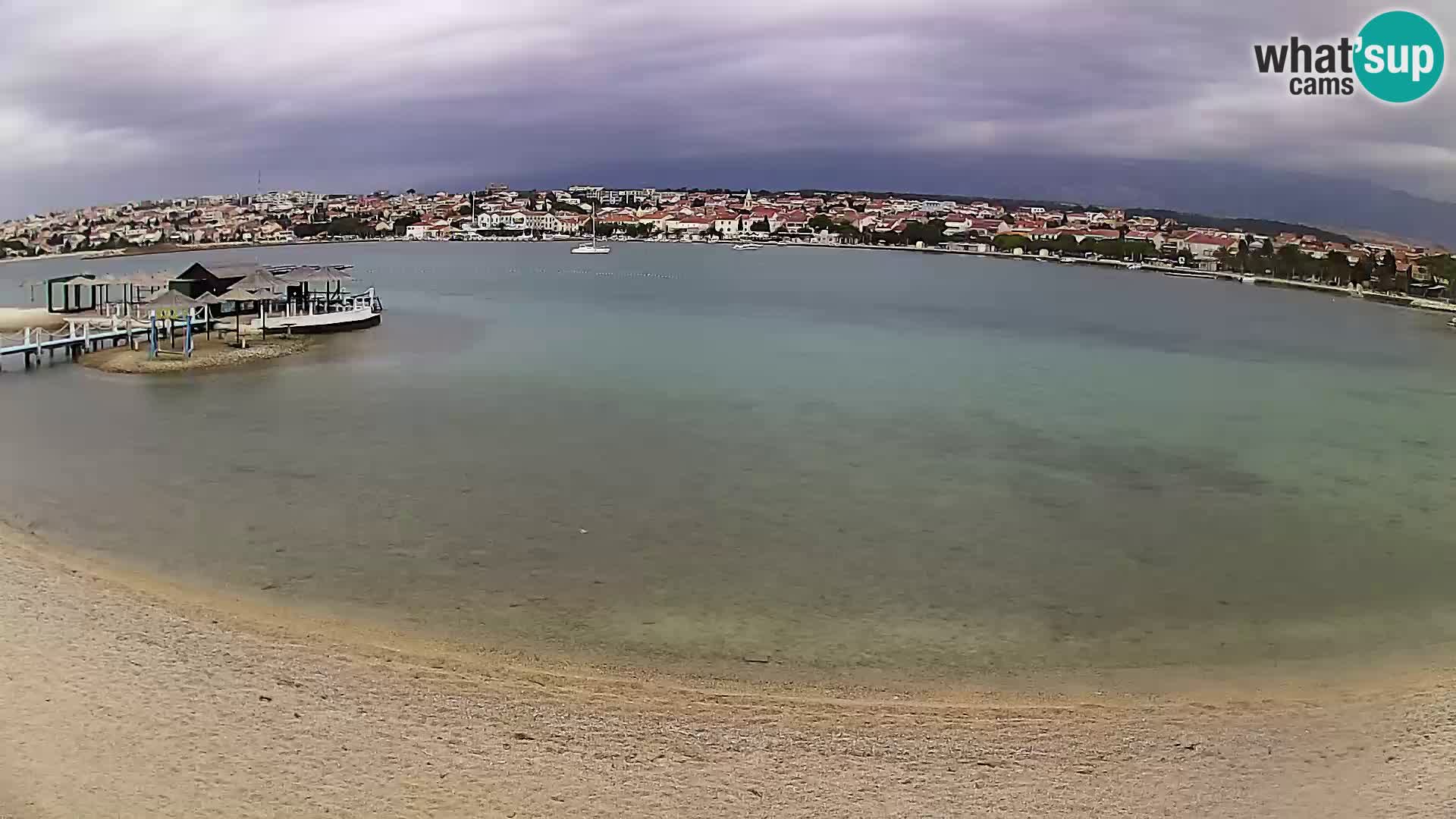 Novalja webcam – spiaggia cittadina