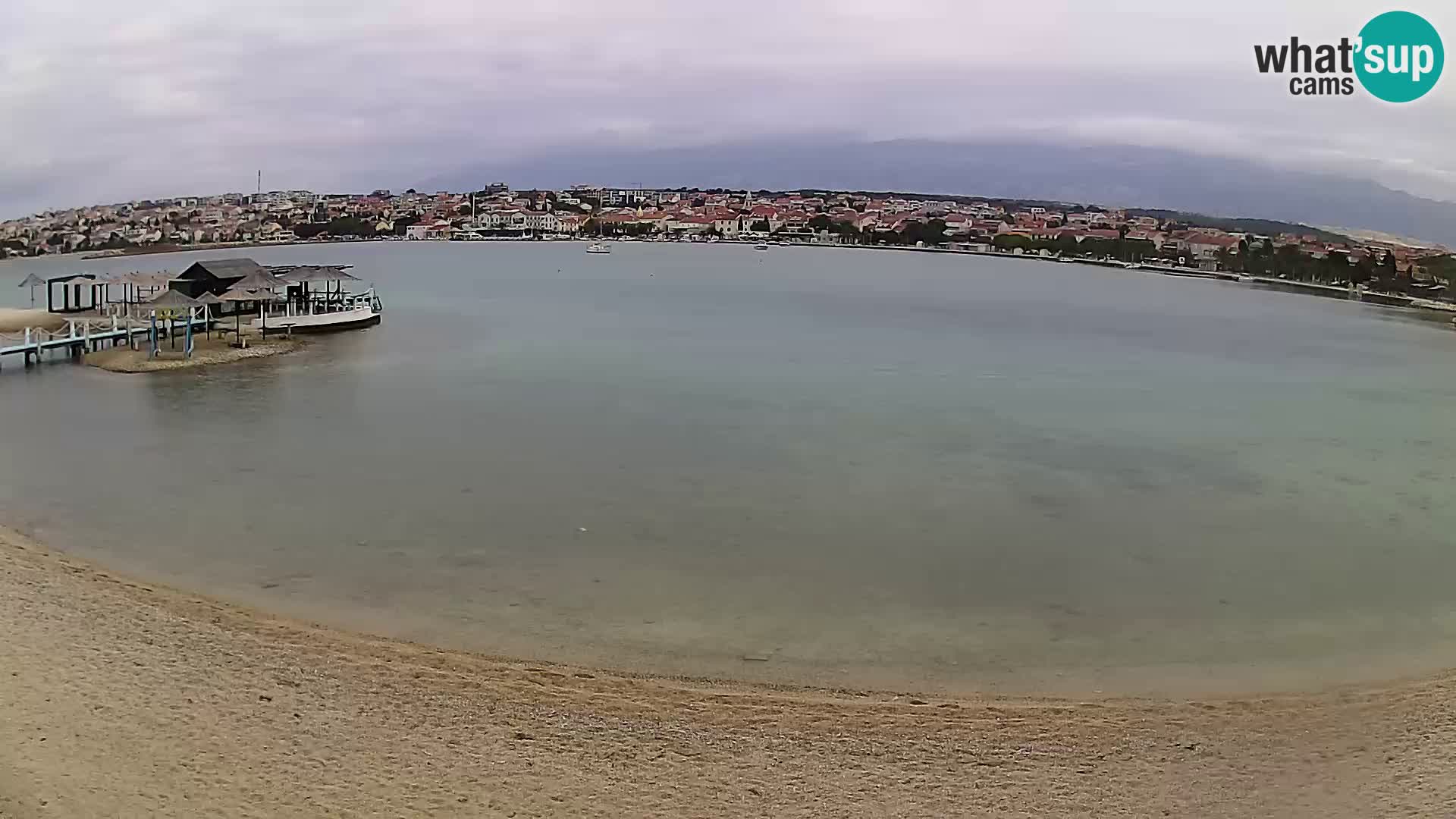 Novalja webcam – spiaggia cittadina