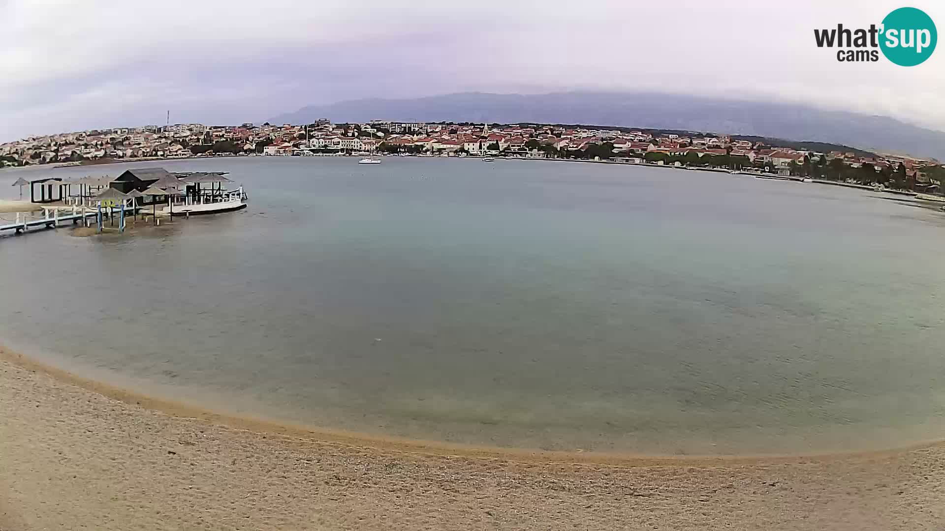 Live webcam Novalja – The Town beach