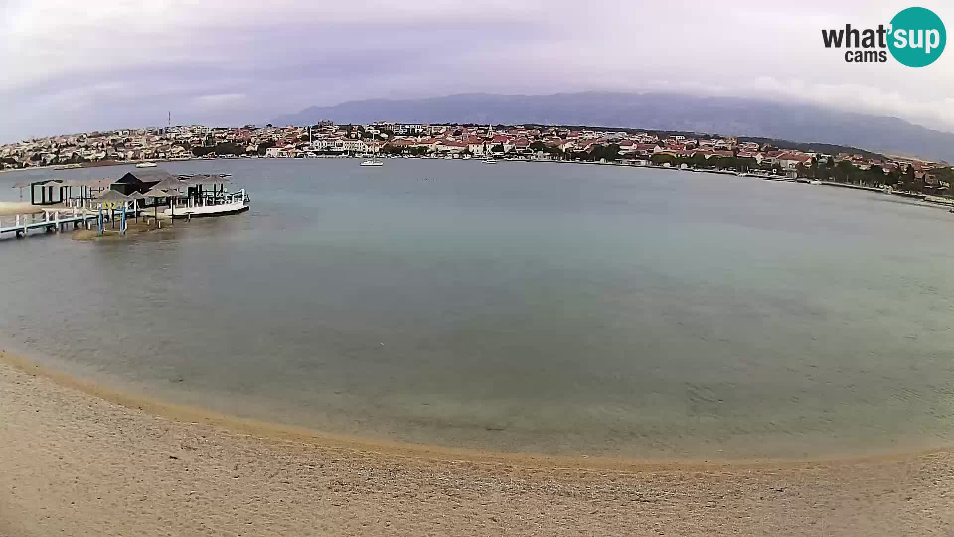 Novalja livecam – plage de la ville