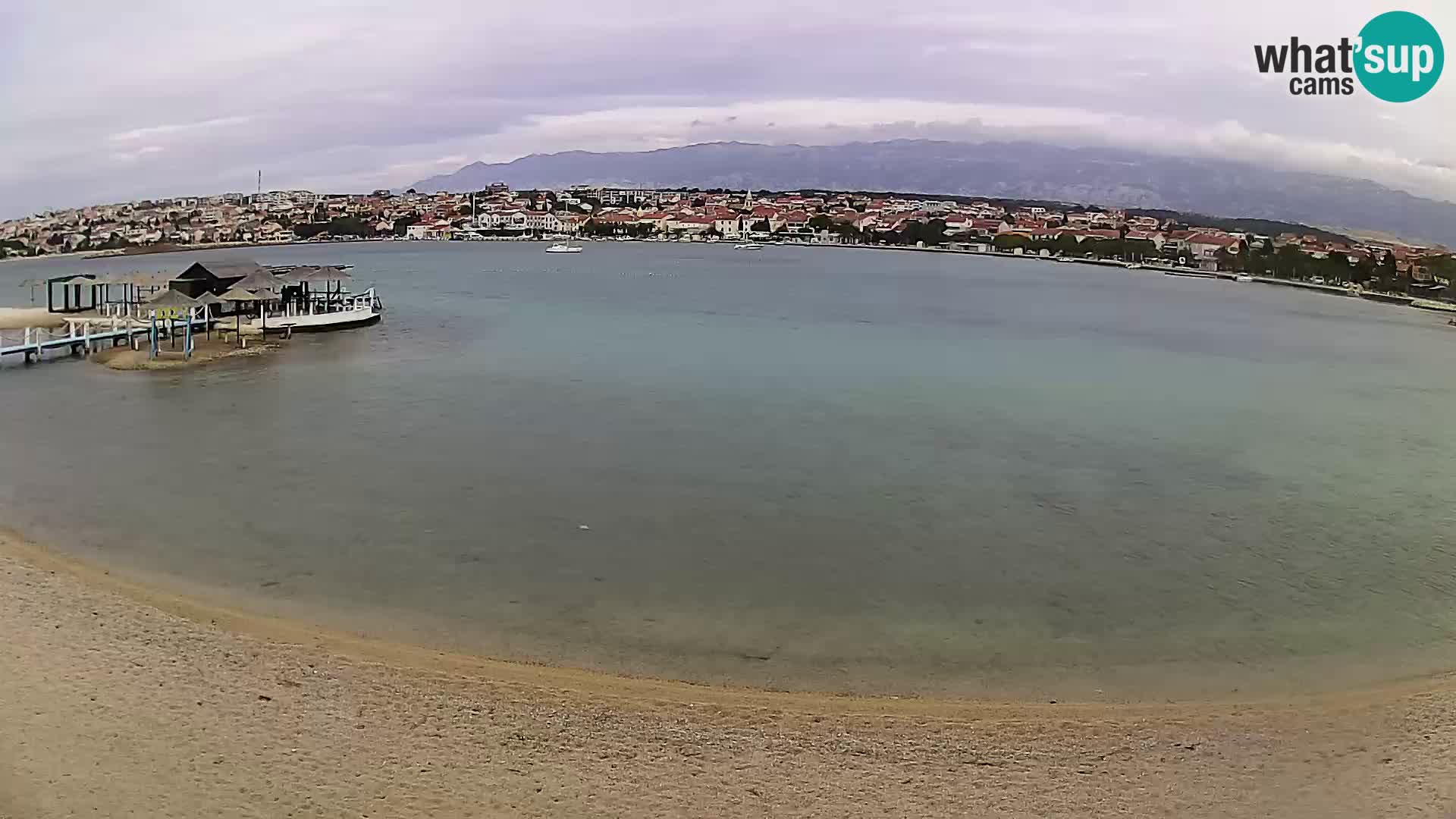 Novalja livecam – plage de la ville