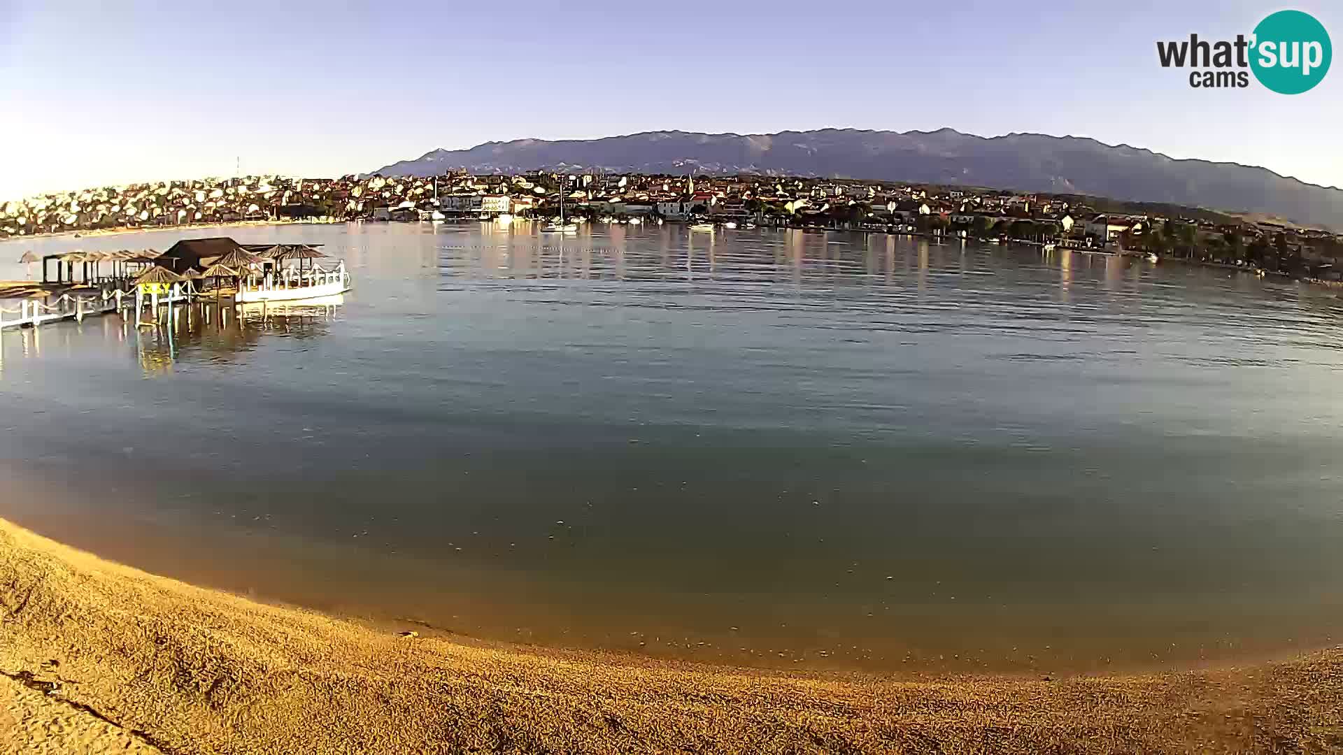 Live webcam Novalja – The Town beach