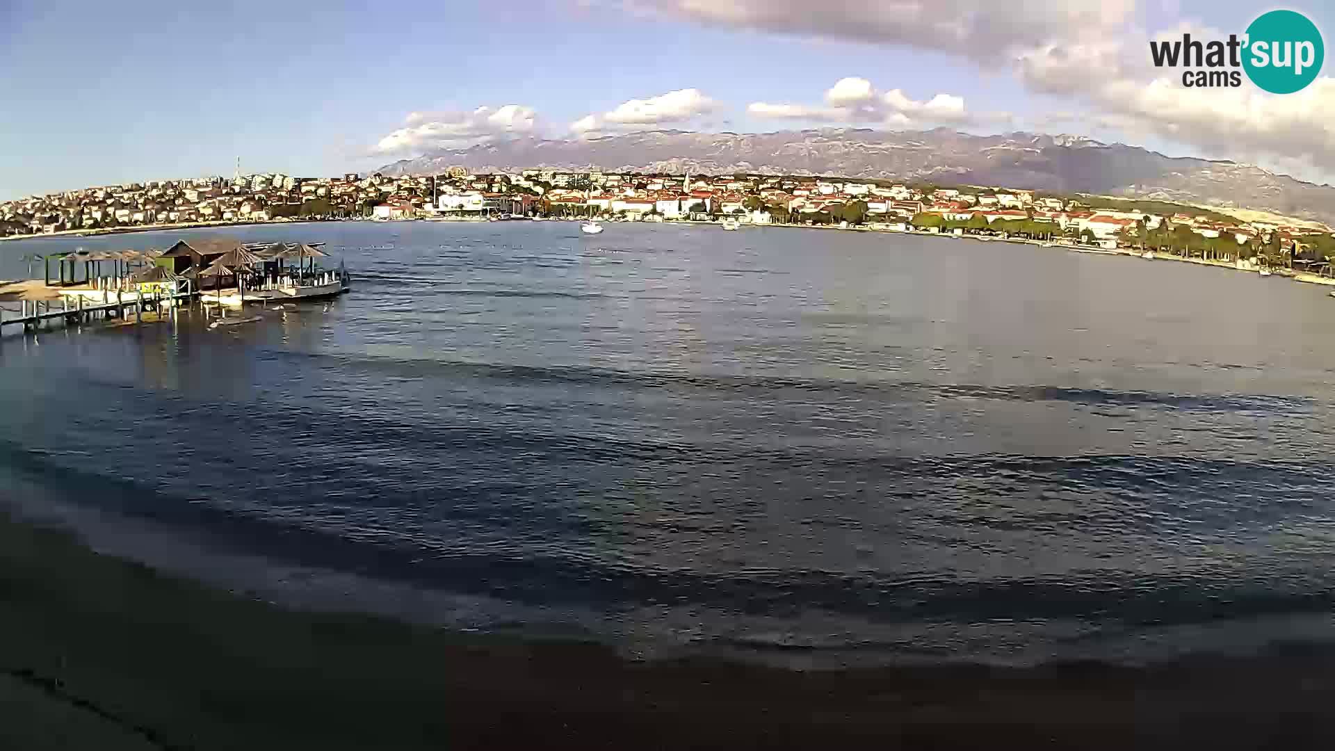 Novalja livecam – plage de la ville