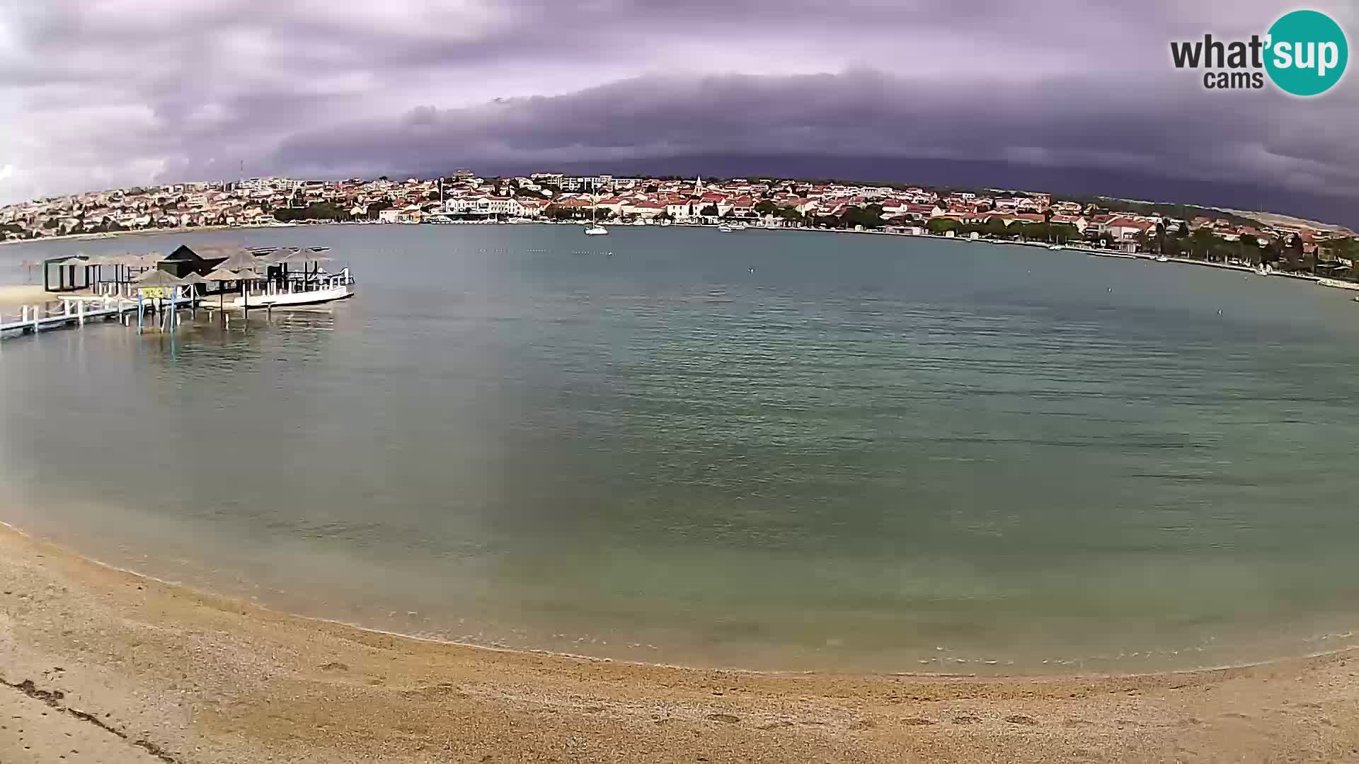 Live webcam Novalja – The Town beach