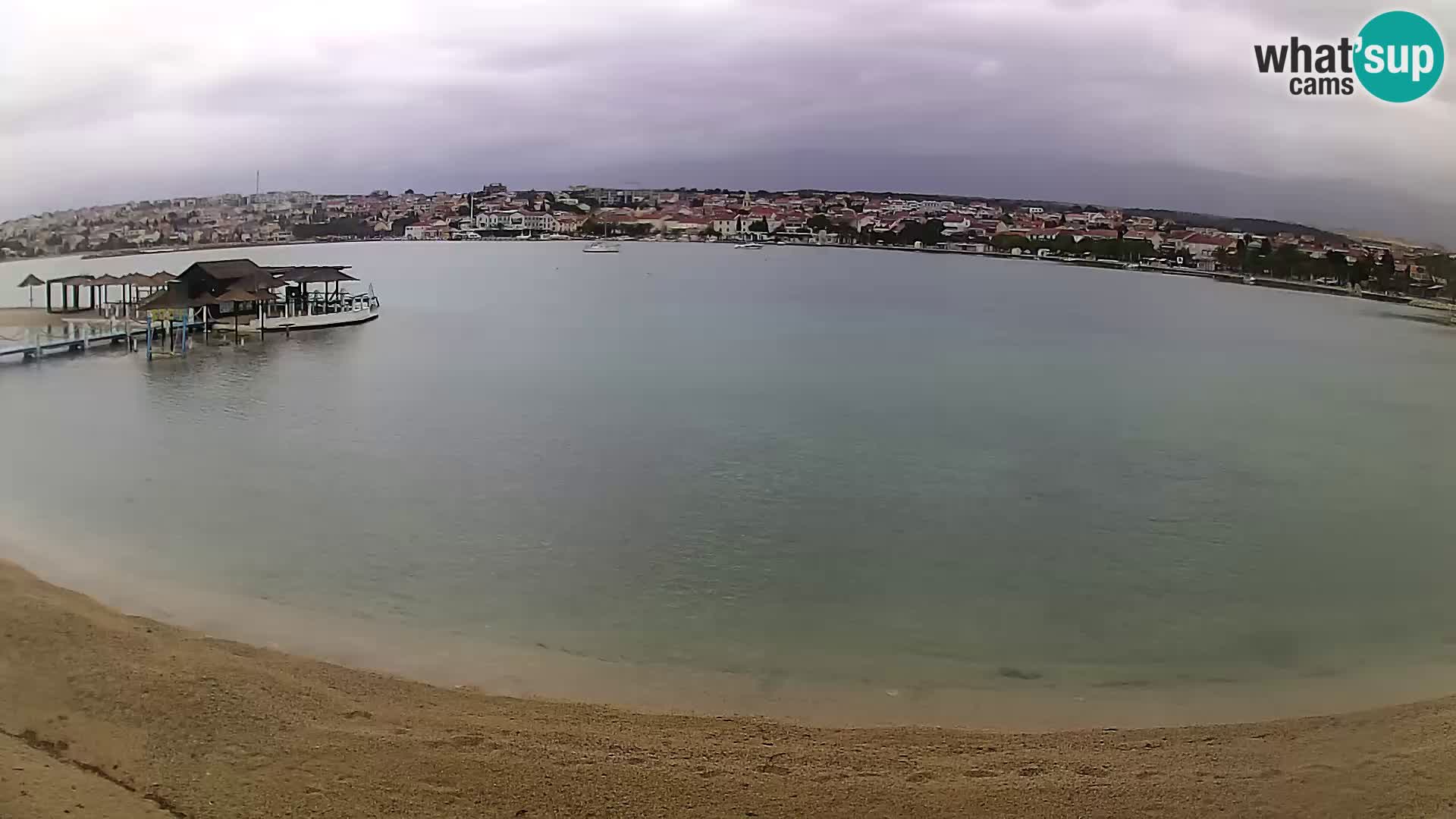 Novalja livecam – plage de la ville