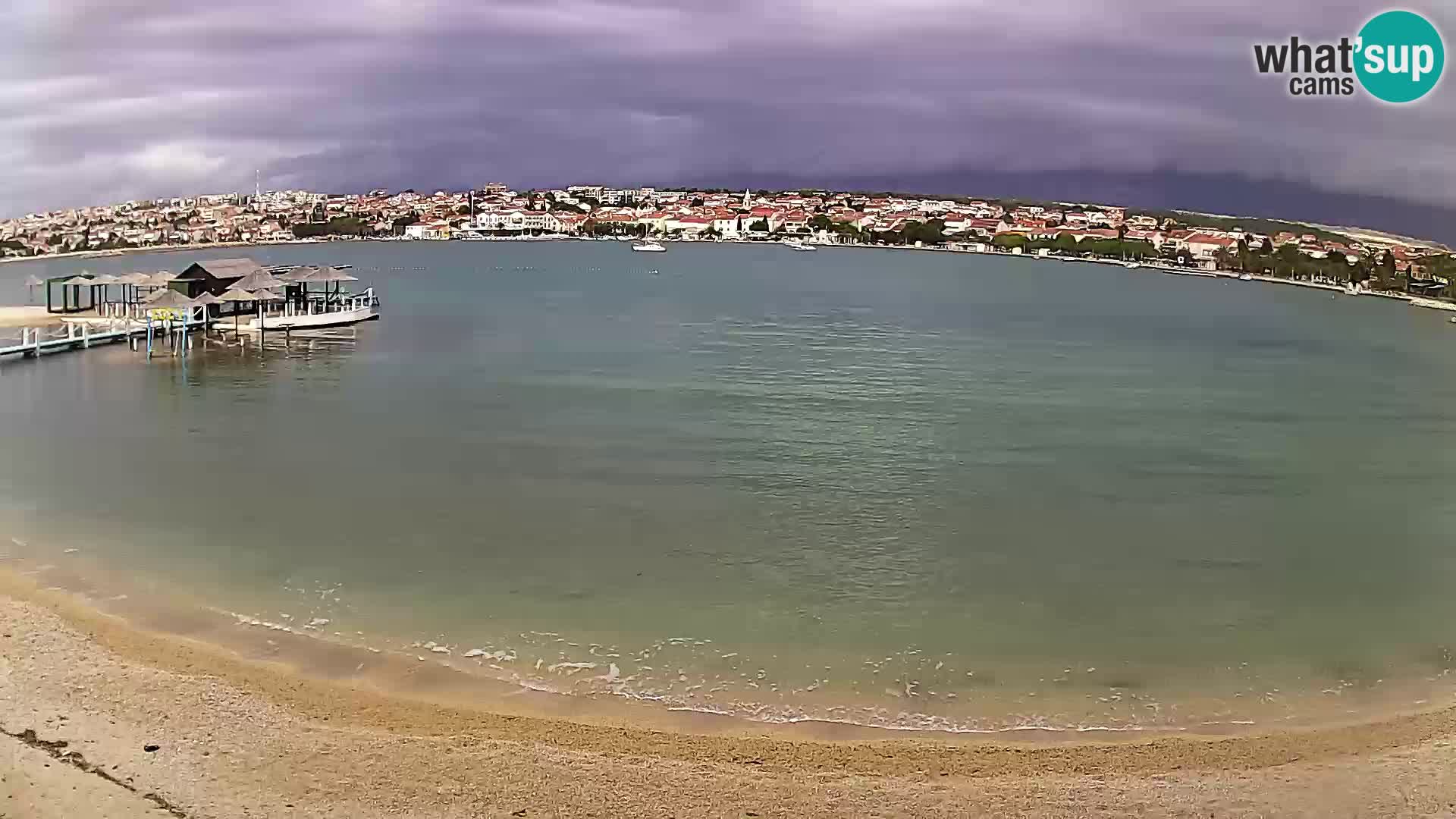 Live webcam Novalja – The Town beach