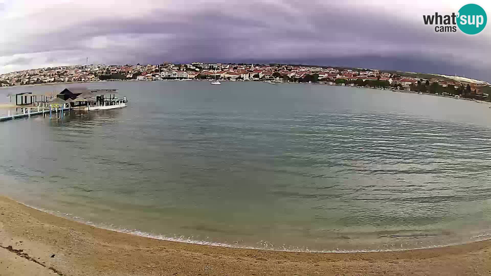 Live webcam Novalja – The Town beach