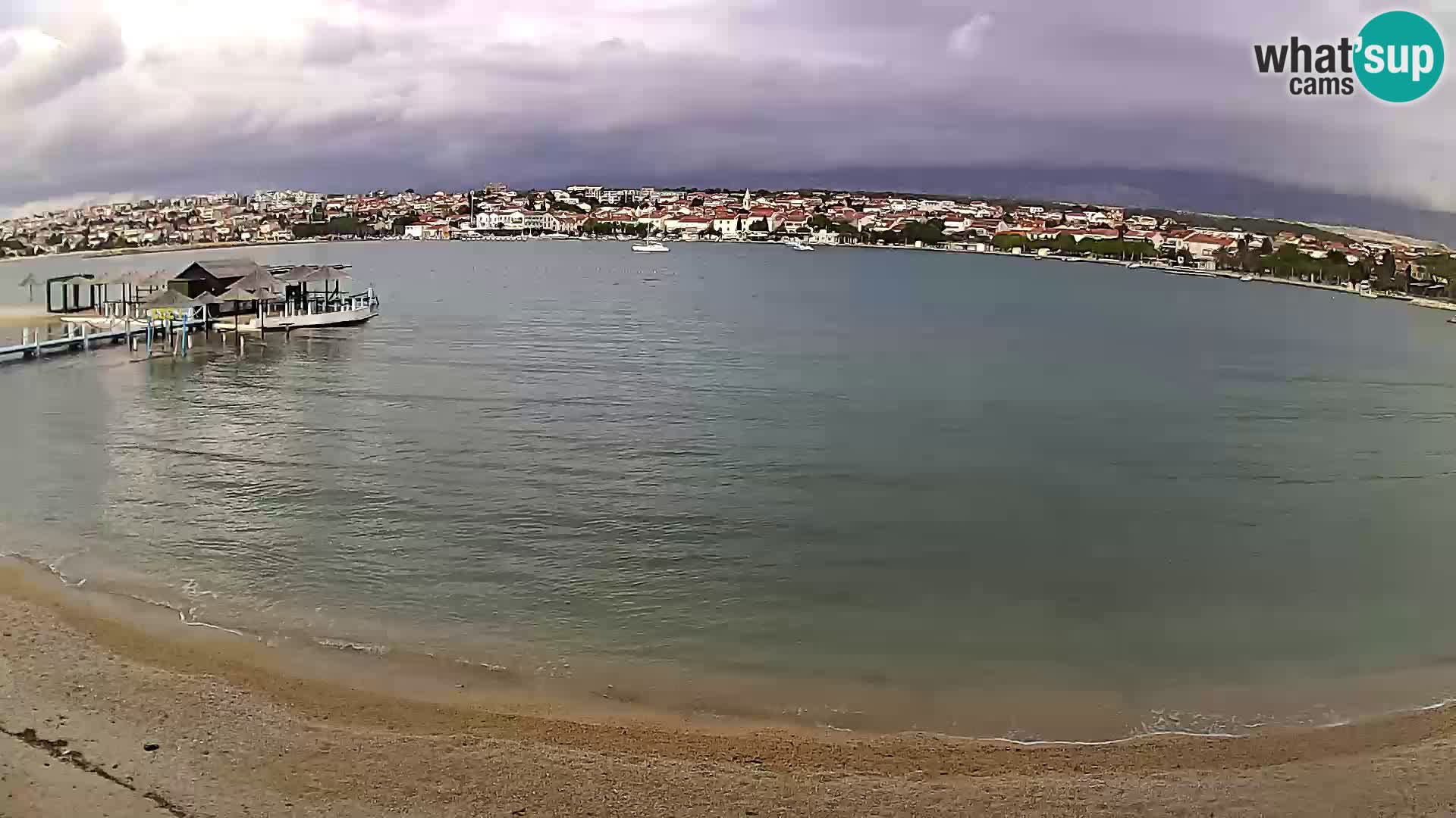Novalja Kamera v živo – mestna plaža