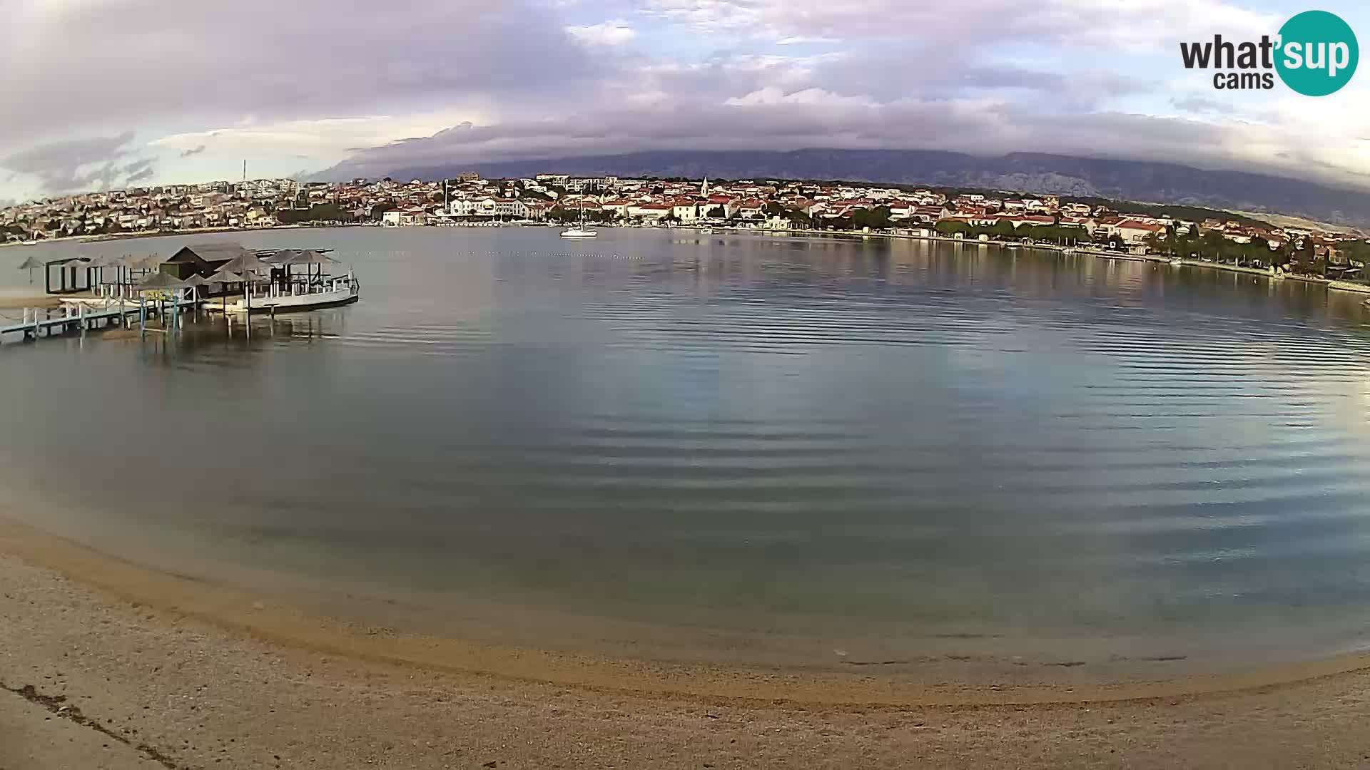 Novalja livecam – plage de la ville