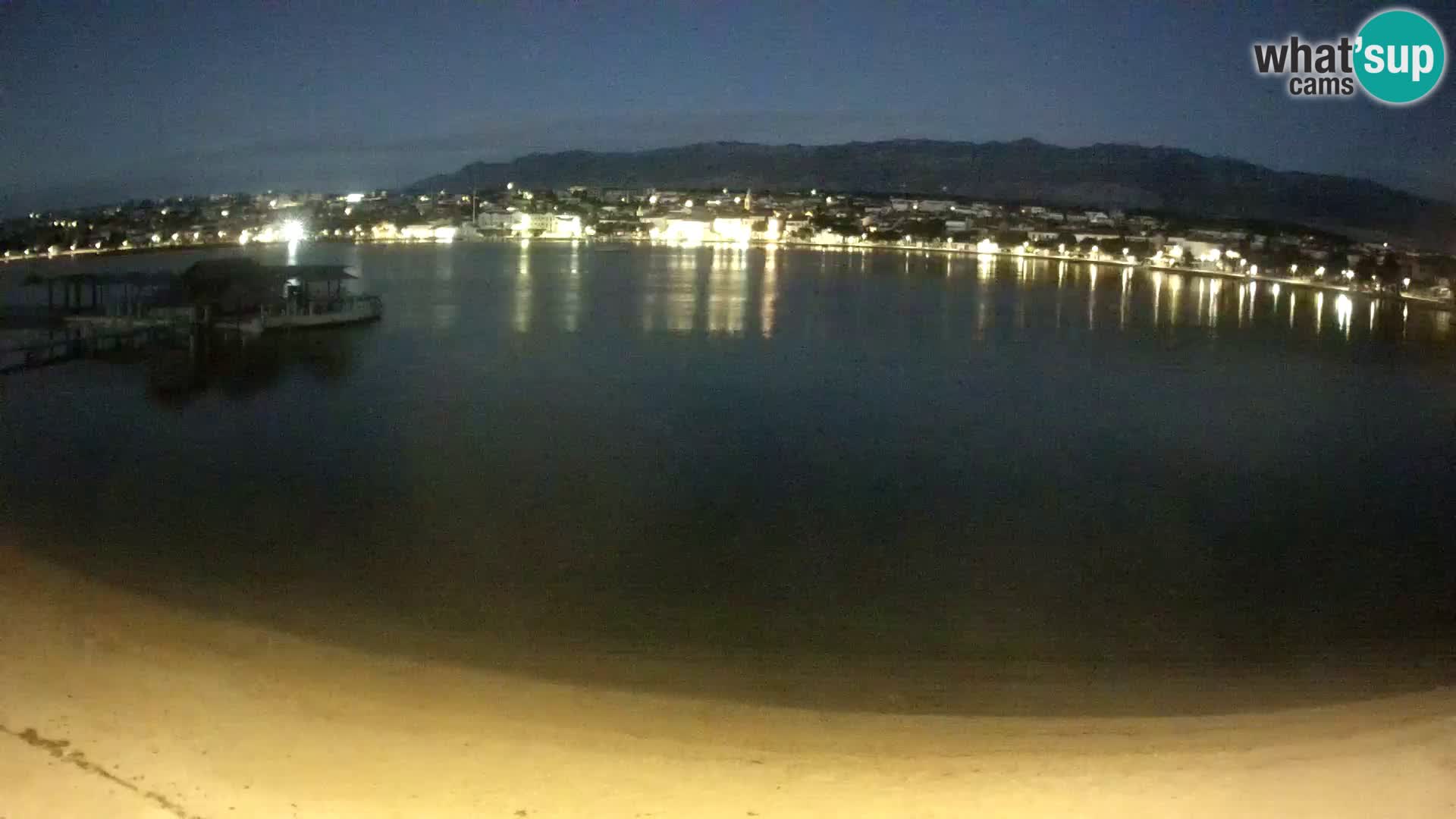 Novalja Kamera v živo – mestna plaža